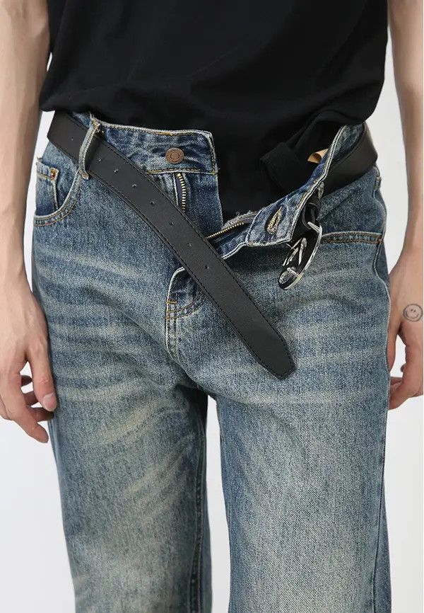 Designer Haruno x Kubo Vintage Loose Fashion All-match Washed Jeans Size US 31 - 6 Thumbnail