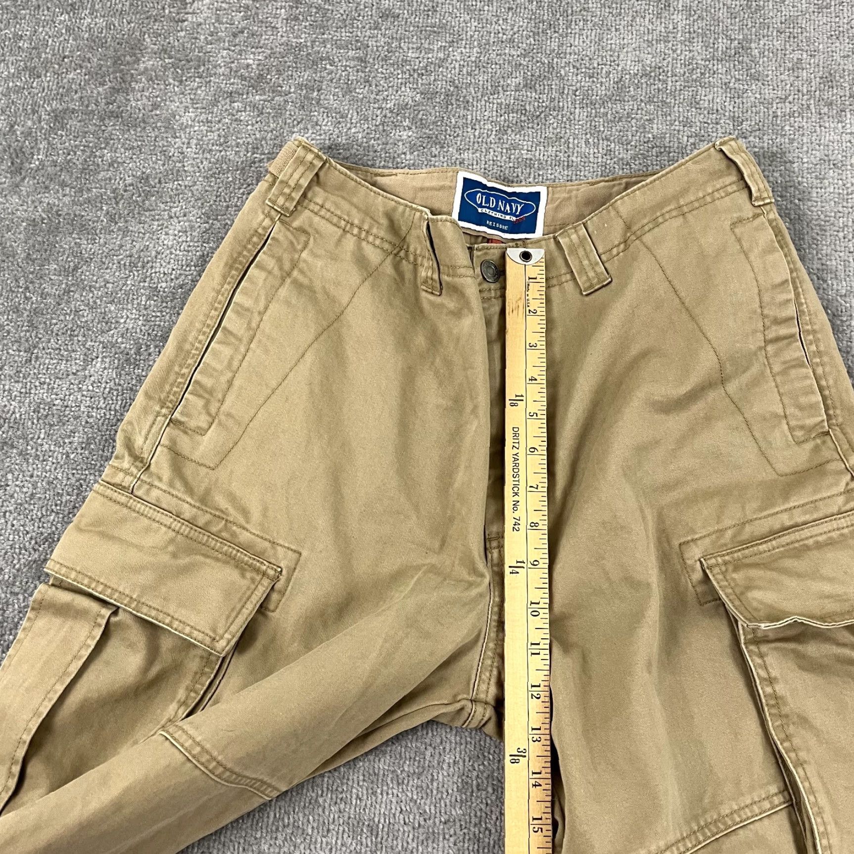 Old Navy OLD NAVY Pants Men 32 x 28 Brown Cavas Cargo Military Wide Leg Paratrooper Retro Pants Mens Brown Cargo Wide-Leg Retro 32x28 Size US 32 / EU 48 - 5 Thumbnail