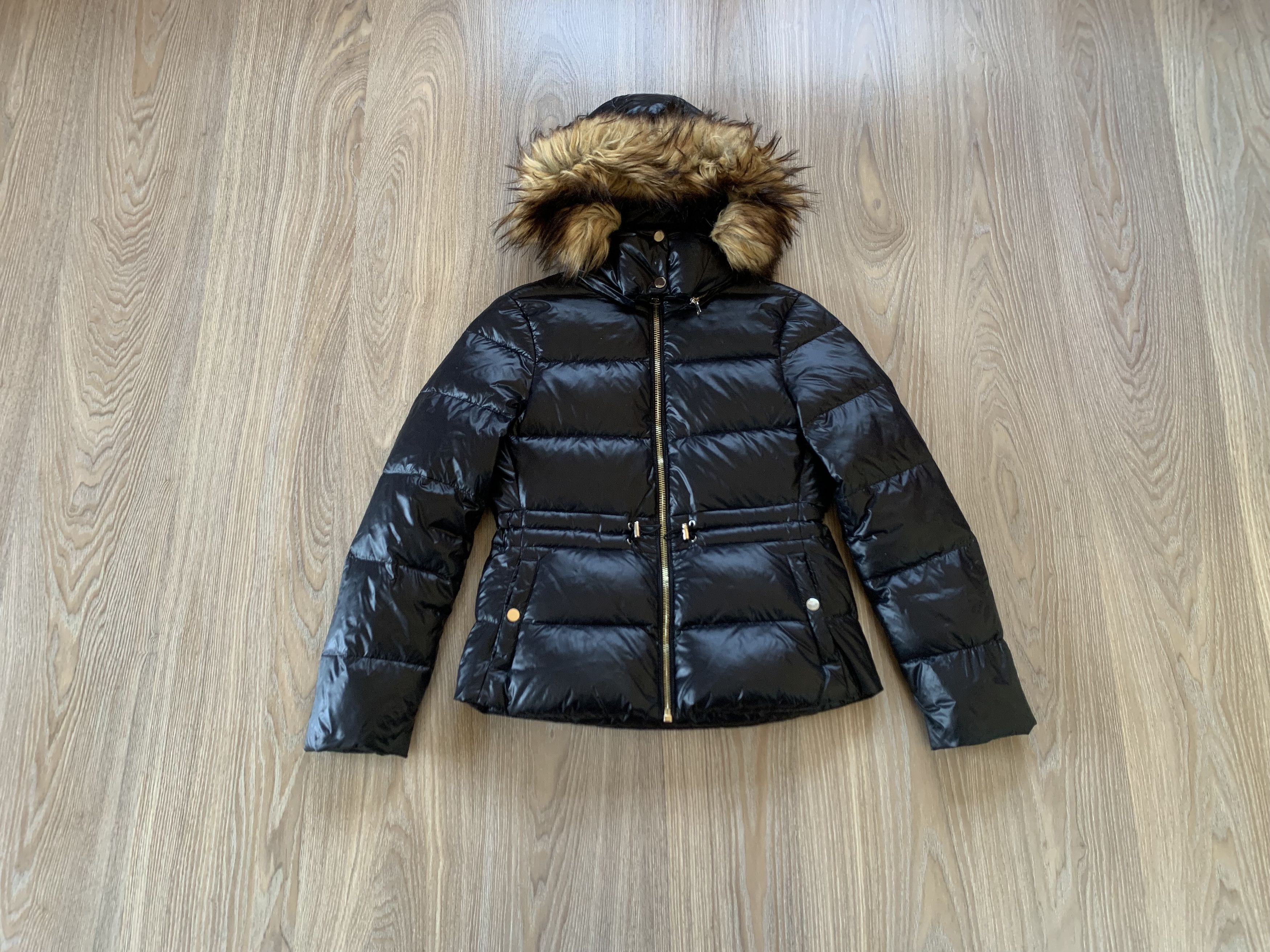 Zara Zara Woman Down Black Puffer Jacket Size S / US 4 / IT 40 - 1 Thumbnail