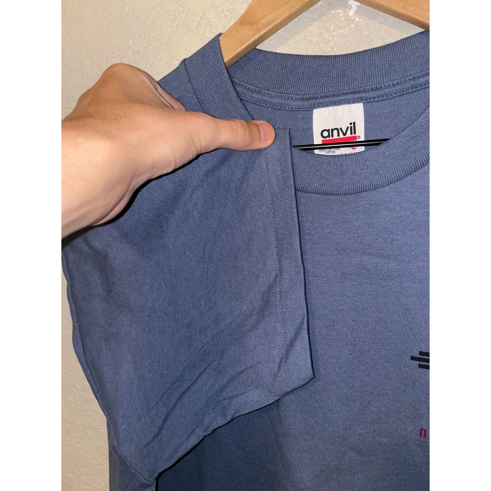 Anvil 90s NM New Mexico State Blue Shirt Tee VTG L Large 1990s Size US L / EU 52-54 / 3 - 5 Thumbnail