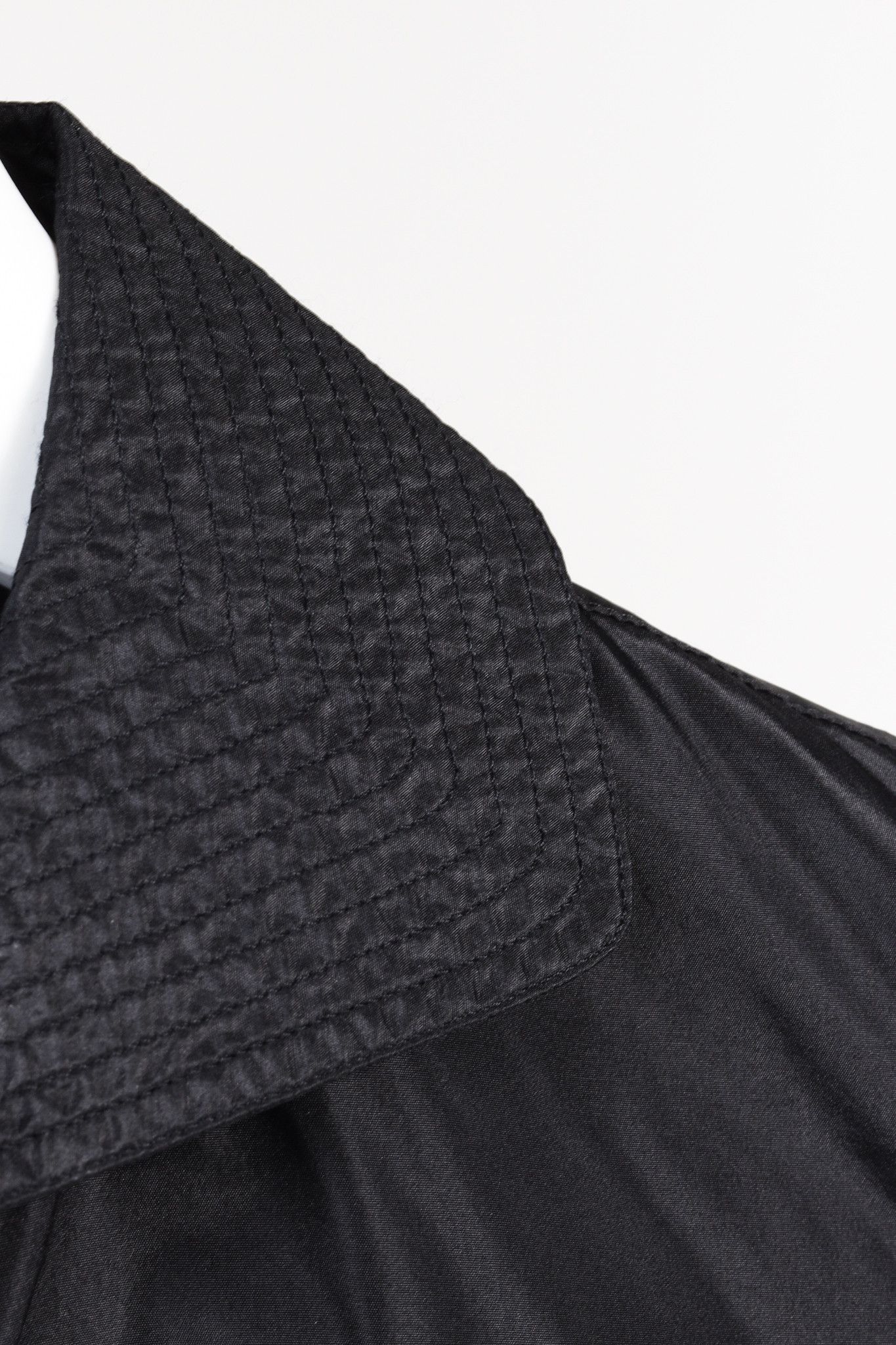 Fendi Fendi 1940s Style Black Nylon Dramatic Sleeve Blouse Size M / US 6-8 / IT 42-44 - 6 Thumbnail