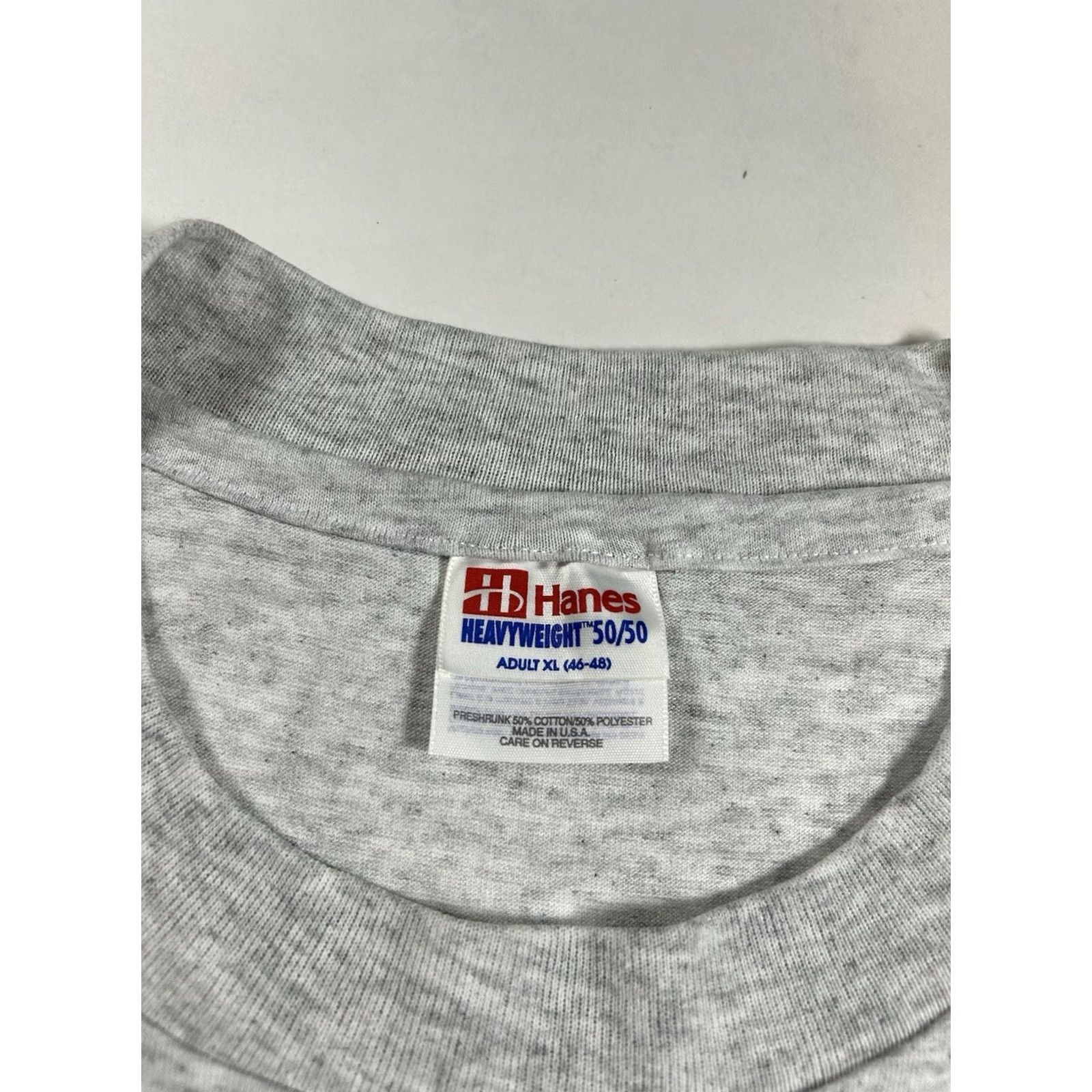 Hanes VINTAGE 1995 Fair Lawn New Jersey Town Tee XL Gray Size US XL / EU 56 / 4 - 6 Thumbnail
