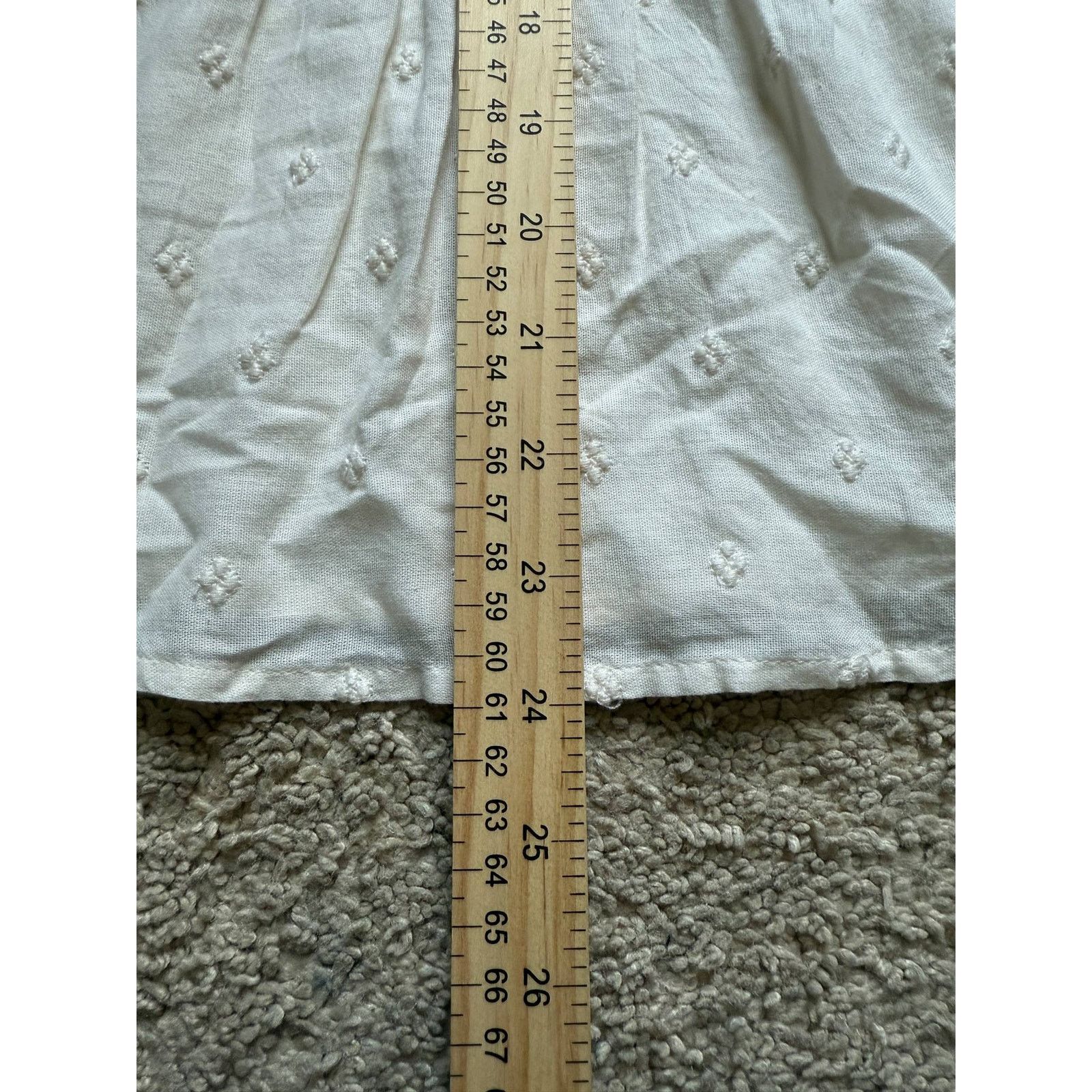 Old Navy Old Navy Long-Sleeve Smocked Peplum Blouse Cream Women's L Size L / US 10 / IT 46 - 12 Thumbnail