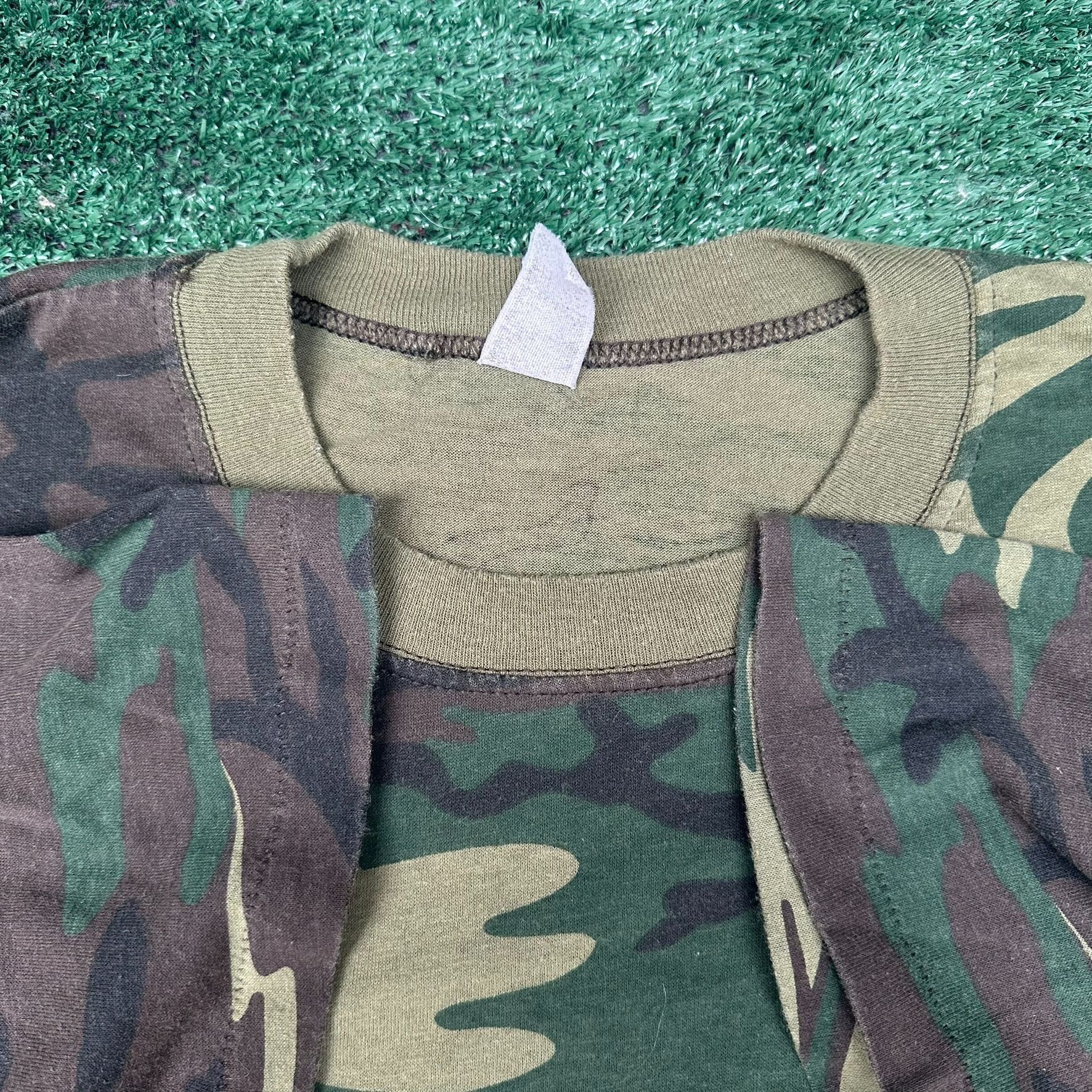 Vintage Vintage 80s Ranger M81 Woodland Camo T-Shirt Grunge Punk Sin Size US L / EU 52-54 / 3 - 3 Thumbnail