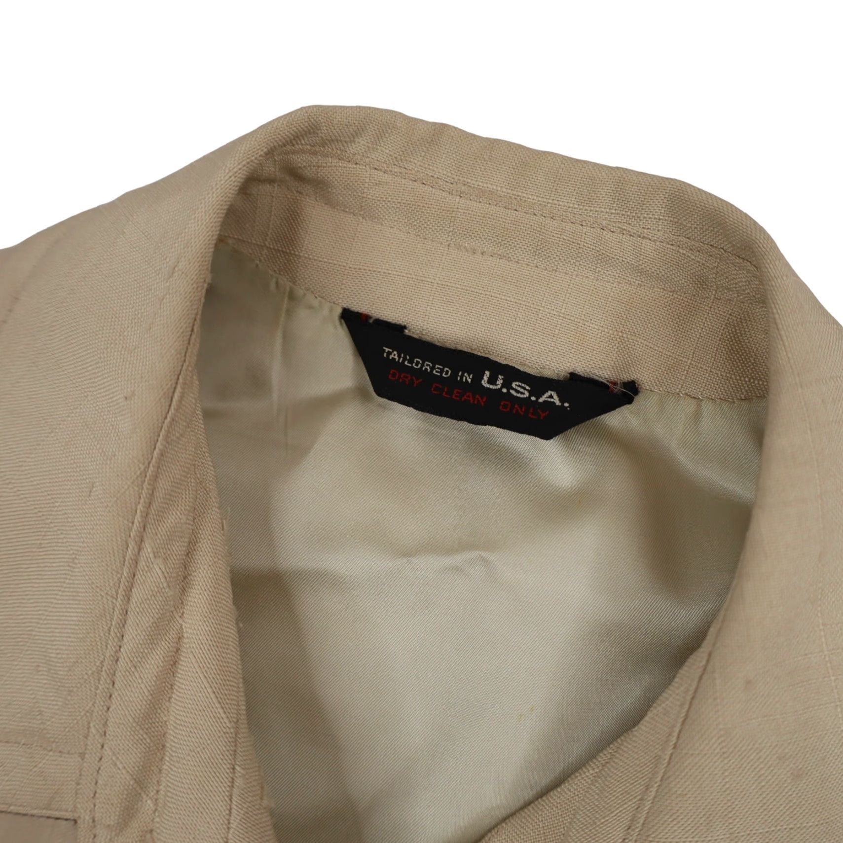 Vintage VINTAGE Soundings by Sinsheimer Large Polyester Western Sport Coat Cream Coat Mens L Sport Size US L / EU 52-54 / 3 - 7 Thumbnail