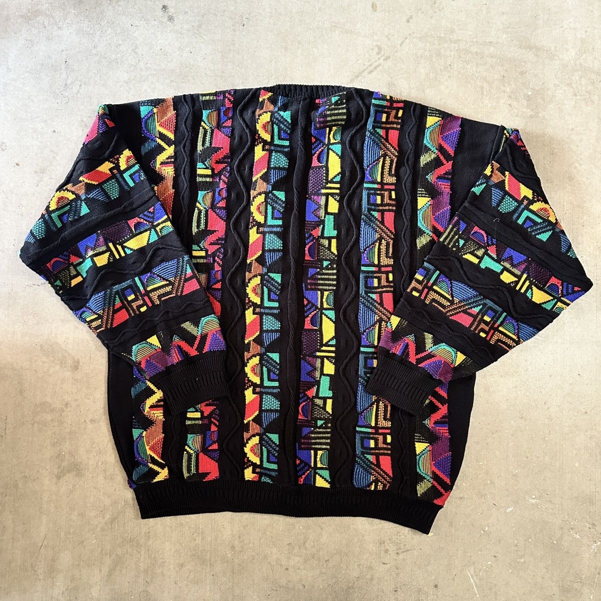 Coogi × Vintage Vintage Tosani Canada Coogi Style Sweater Men's L 3D Knit Size US L / EU 52-54 / 3 - 6 Thumbnail