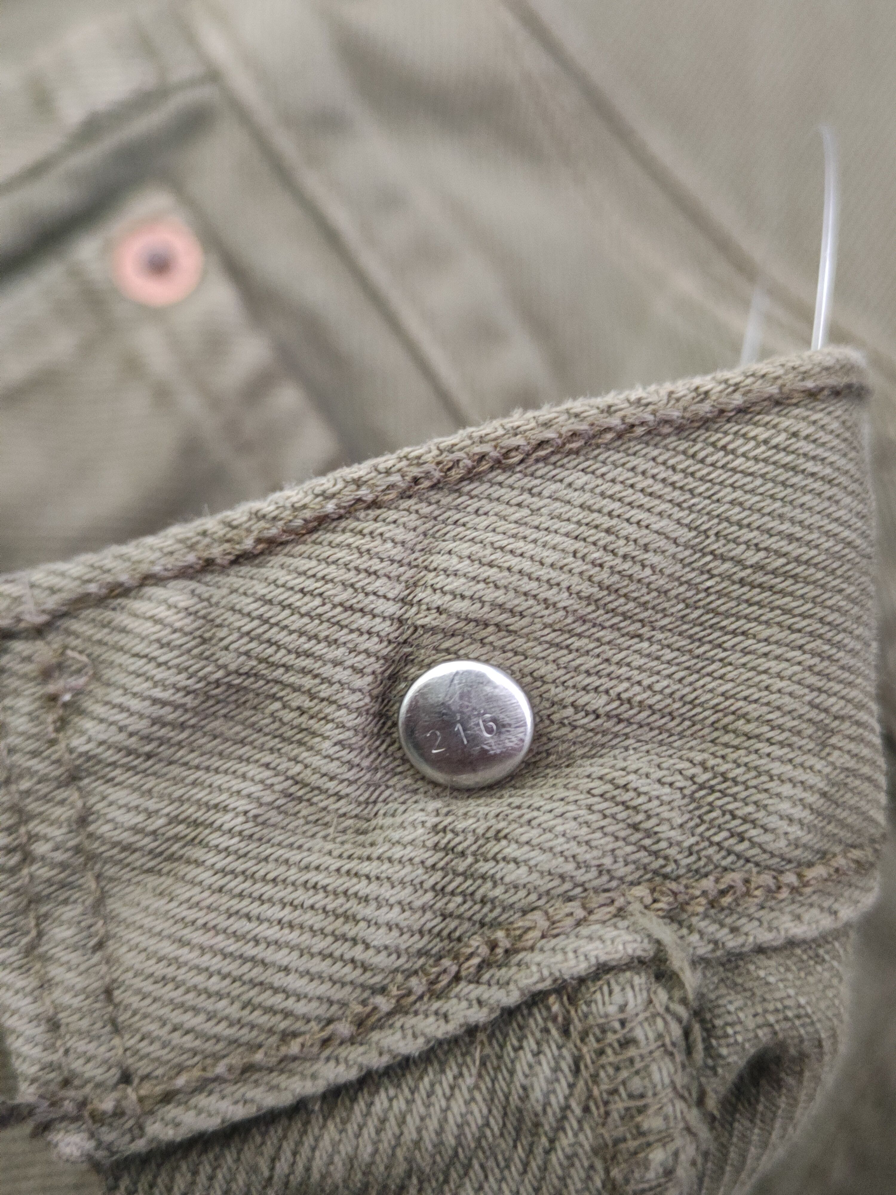 Levi's 501 Levi's Olive vintage Denim Jeans #S2836 Size US 27 - 17 Thumbnail