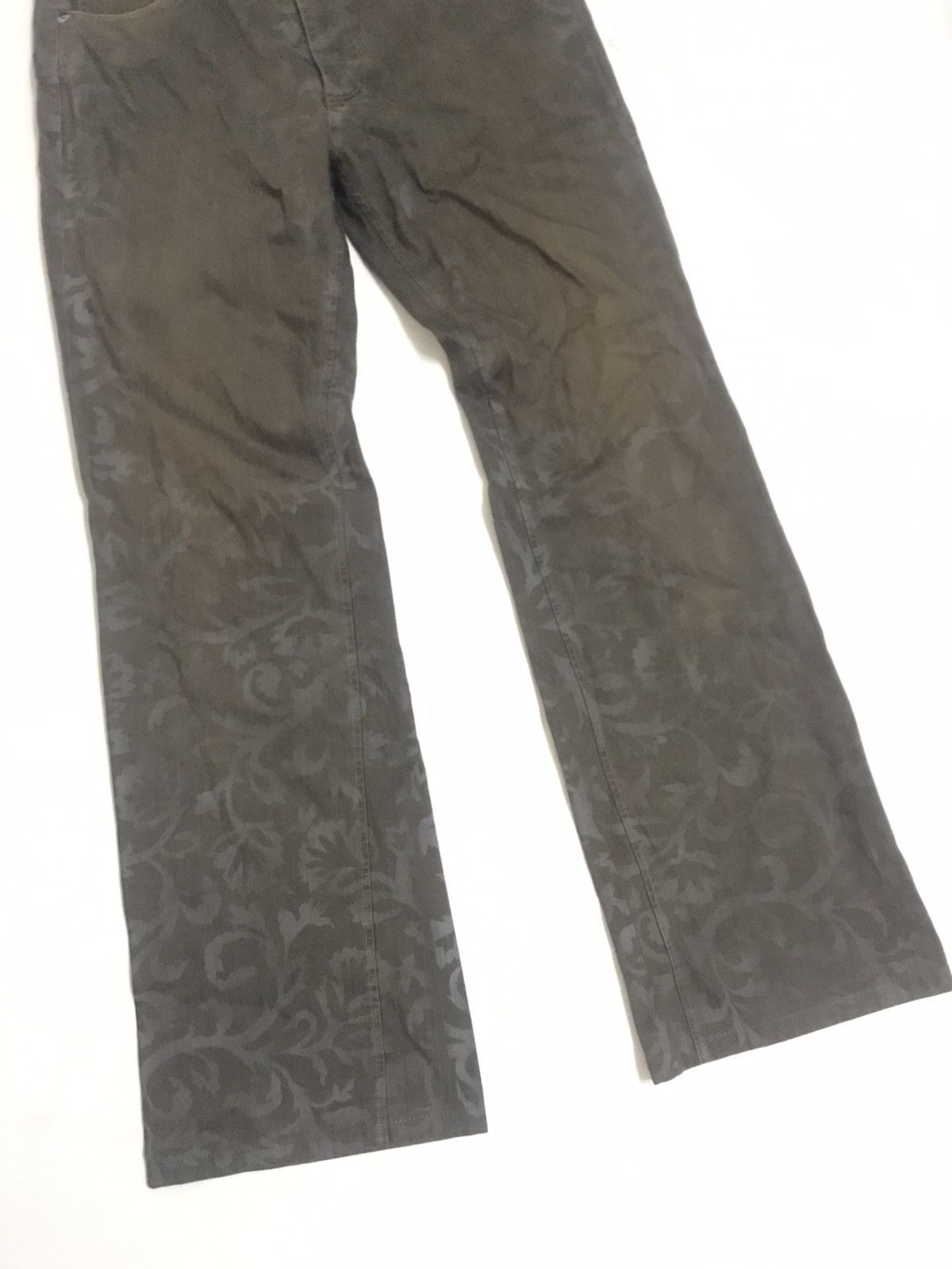 Japanese Brand CUSTOM CULTURE FLARE FLORAL JEANS Size US 31 - 3 Thumbnail