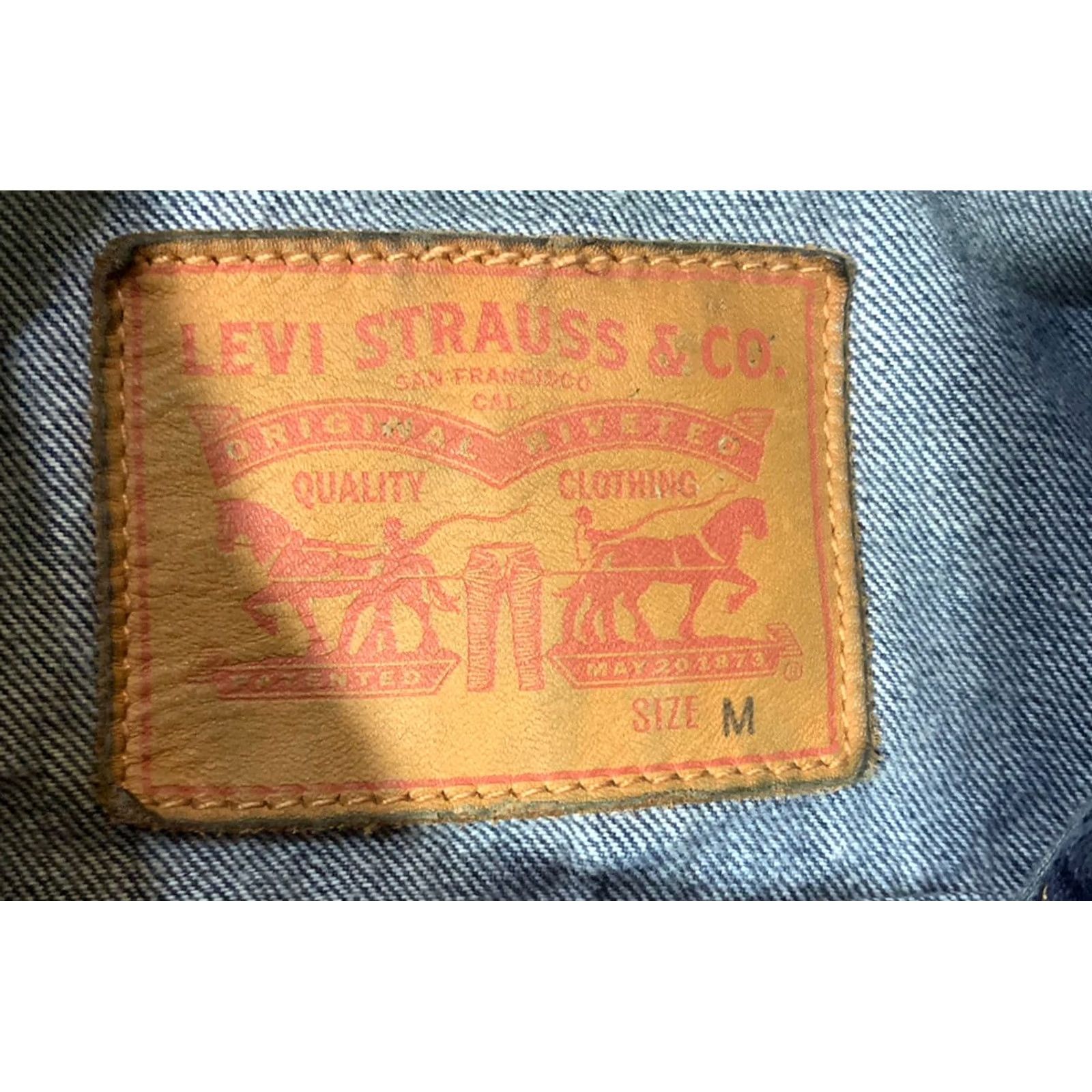 Levi's Levis Mens Trucker Jacket Medium Big E Denim Size US M / EU 48-50 / 2 - 4 Thumbnail