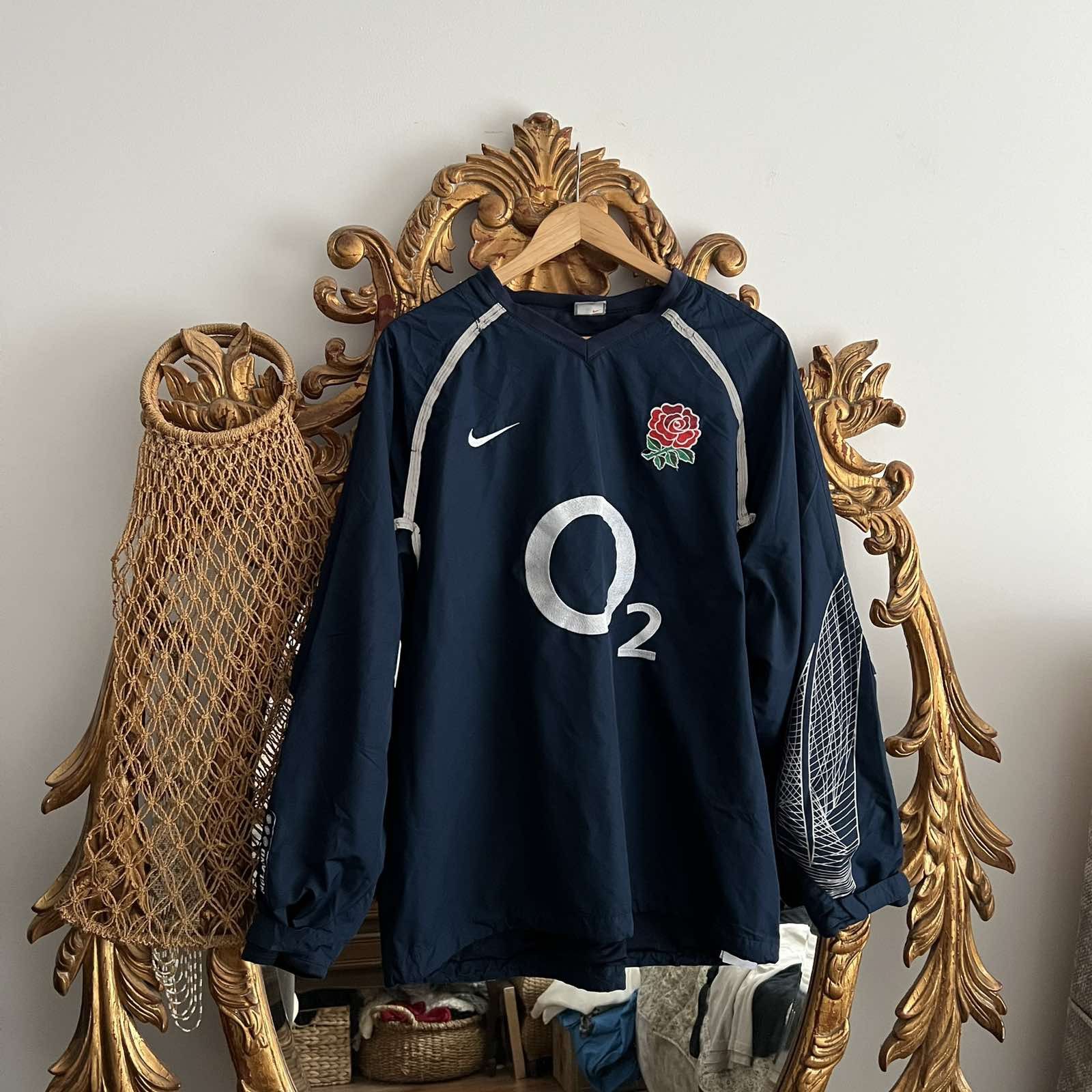 Nike 00s Nike England Vintage Oversized Nylon Retro Jacket Sz L Size US L / EU 52-54 / 3 - 1 Thumbnail