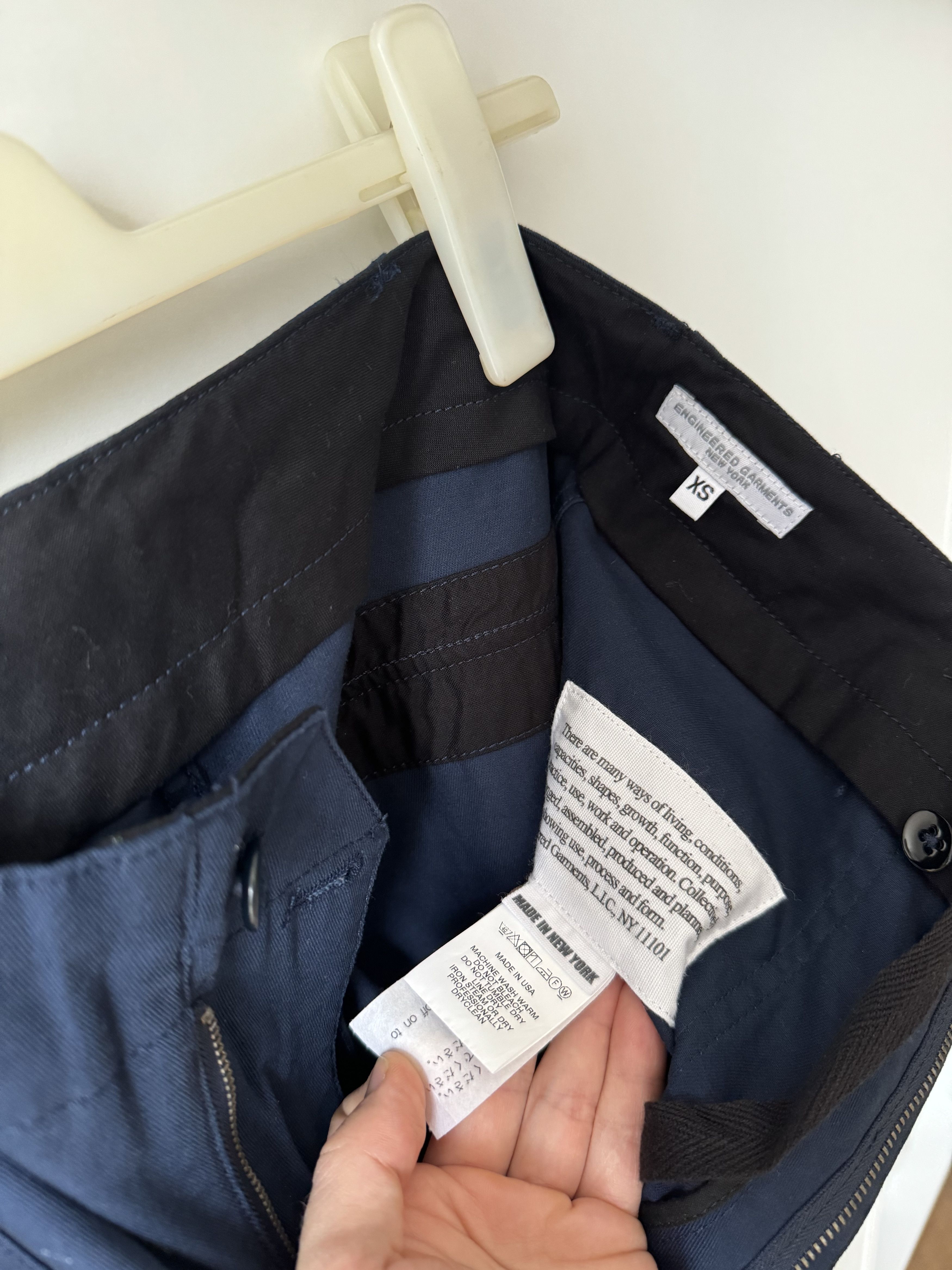 Engineered Garments [XS] Fatigue Pant Flat Twill 6.5oz in Navy Size US 30 / EU 46 - 11 Thumbnail
