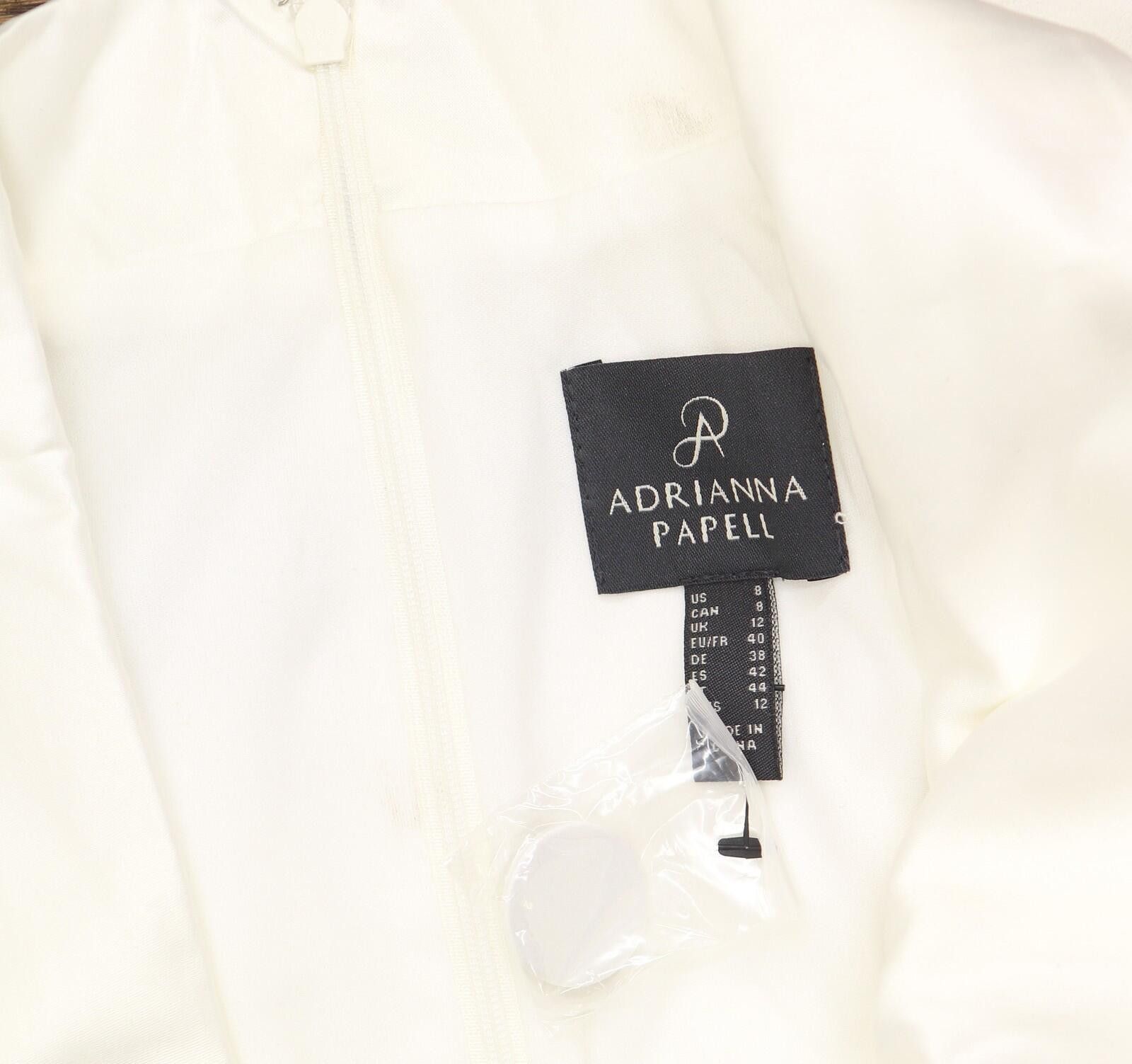 Other Adrianna Papell Crepe Blazer Pullover Tuxedo Top White 8 Size M / US 6-8 / IT 42-44 - 8 Thumbnail