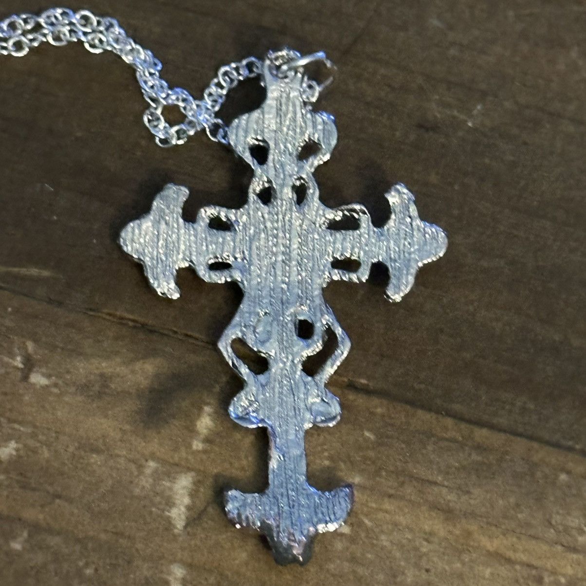 Other 925 silver filigree rhinestone cross pendant necklace Size ONE SIZE - 4 Thumbnail