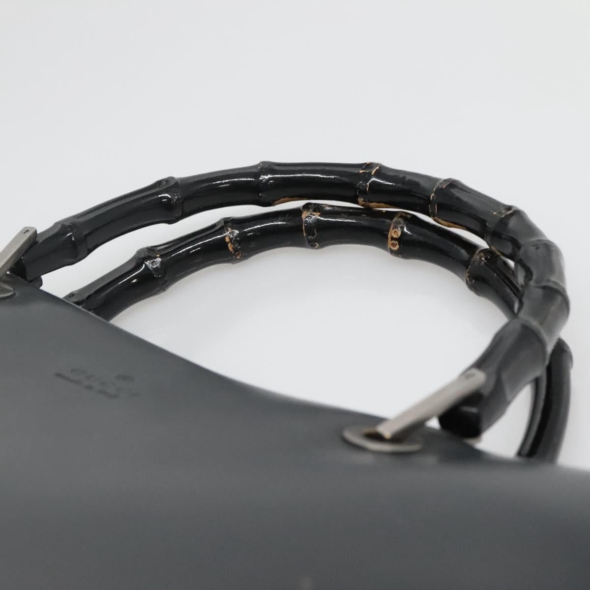 Gucci GUCCI Bamboo Hand Bag Leather Black 002 1010 002 1010 Size ONE SIZE - 8 Thumbnail