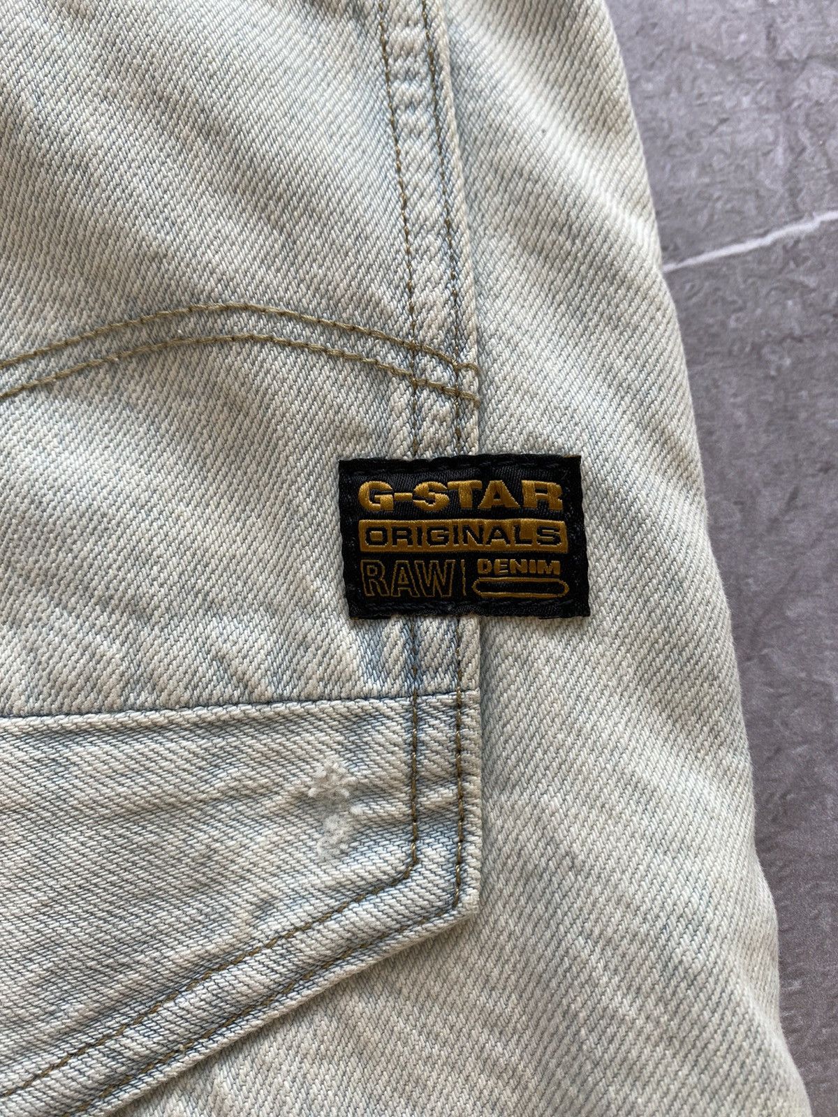 G-Star × Vintage Vintage Y2K G-Star Raw Originals Denim Jeans Size US 32 / EU 48 - 5 Thumbnail