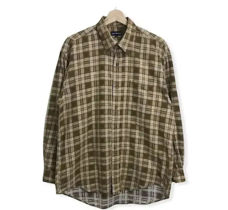 Japanese Brand Uniqlo Plaid Tartan Flannel Shirt
