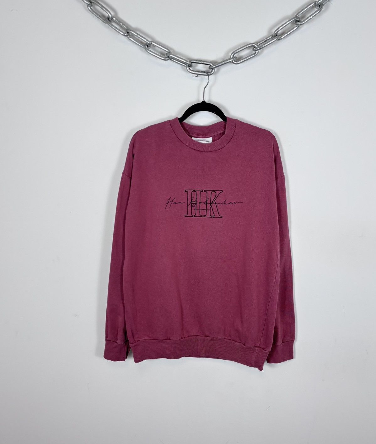 Han Kjobenhavn Han Kjobenhavn Men’s SS21 Big Embroidered Logo Sweatshirt Size US M / EU 48-50 / 2 - 1 Thumbnail