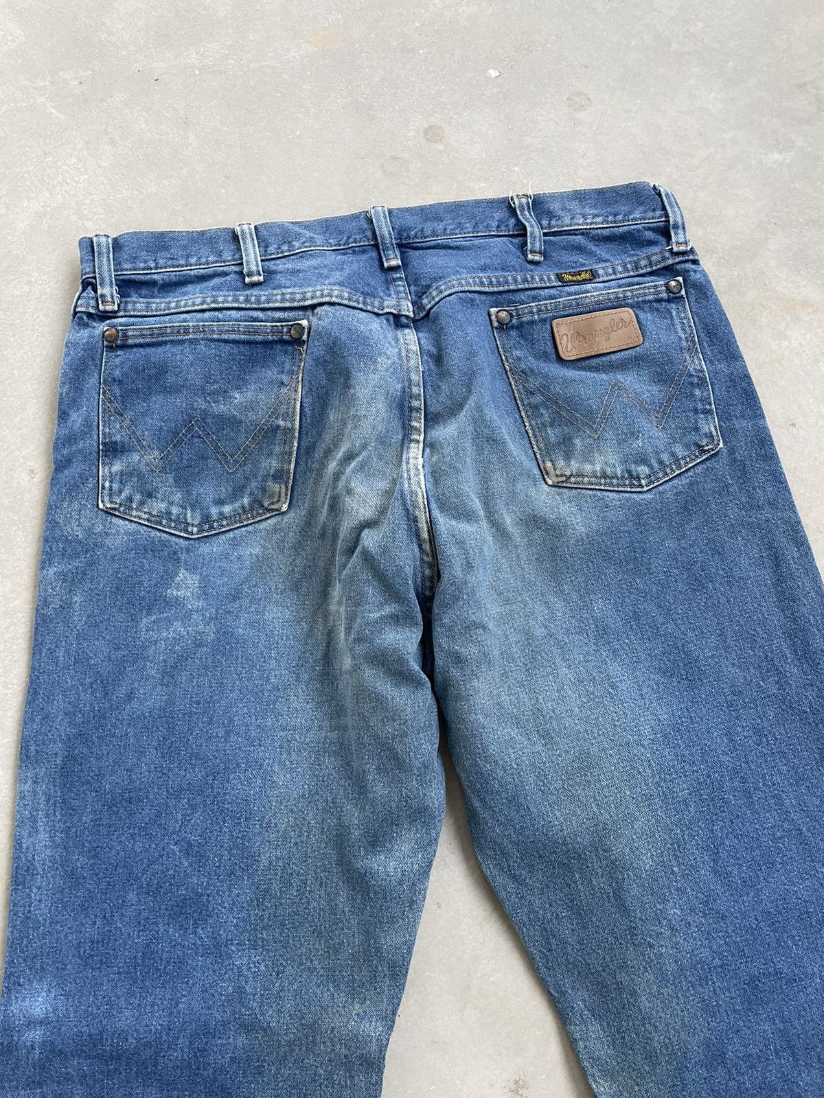 Vintage × Wrangler VINTAGE WRANGLER DISTRESSED DENIM PANT Size US 31 - 8 Thumbnail