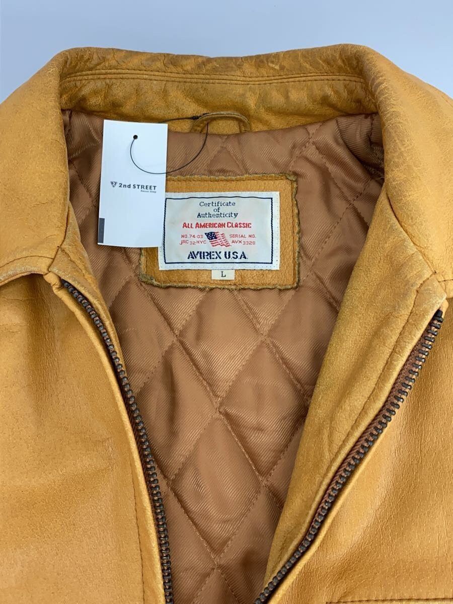 Avirex Avirex Plain Cowhide Leather Jacket Blouson Camel Size US L / EU 52-54 / 3 - 6 Thumbnail