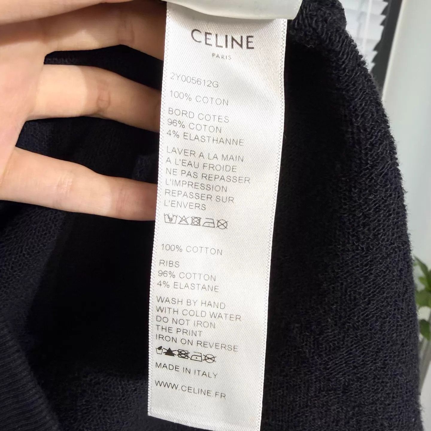 Celine Celine Black Hoodie S Maze Print Letter Logo Size S / US 4 / IT 40 - 4 Thumbnail