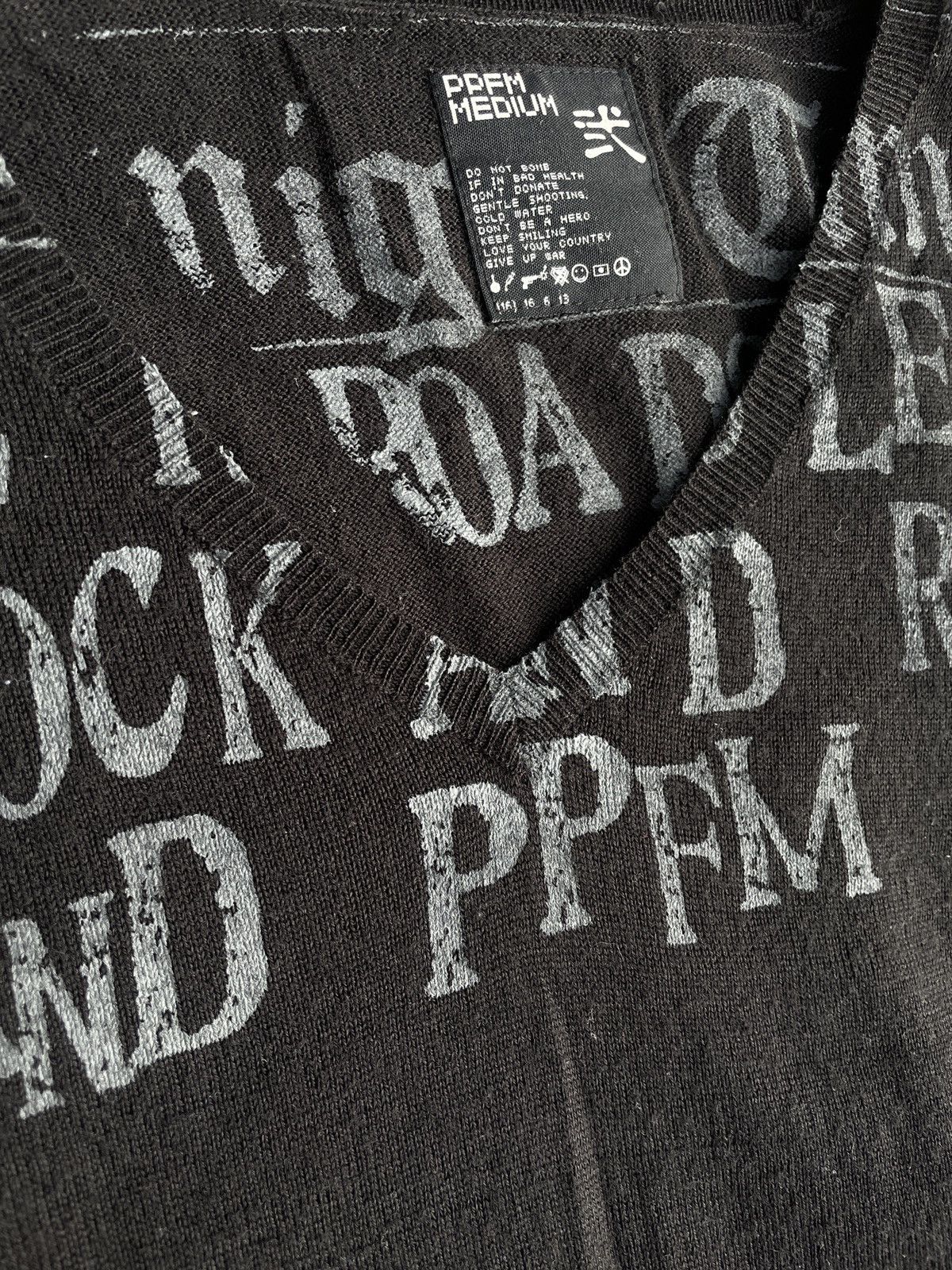 If Six Was Nine 2000s PPFM Vkei Poem V-neck Summer Knit Japanese archive Y2K Size US S / EU 44-46 / 1 - 6 Thumbnail