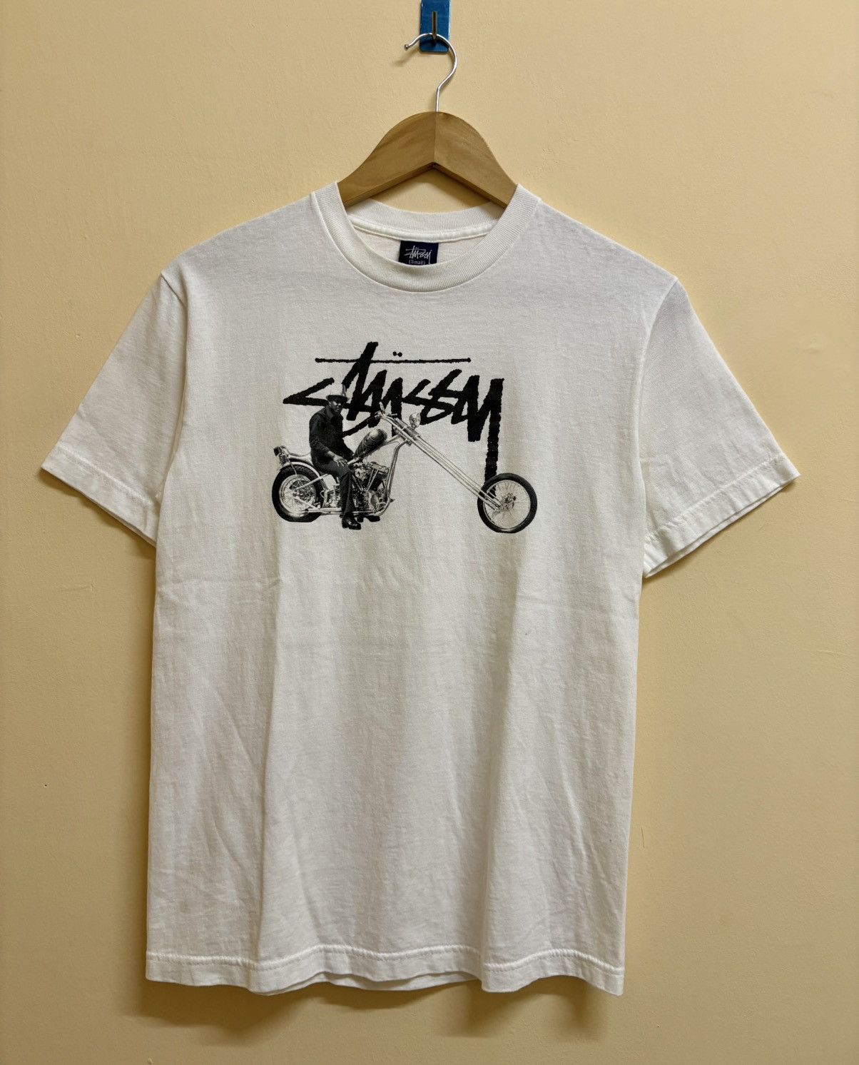 Stussy Vintage Y2k Stussy Chopper Streetwear T-Shirt Size US S / EU 44-46 / 1 - 1 Thumbnail