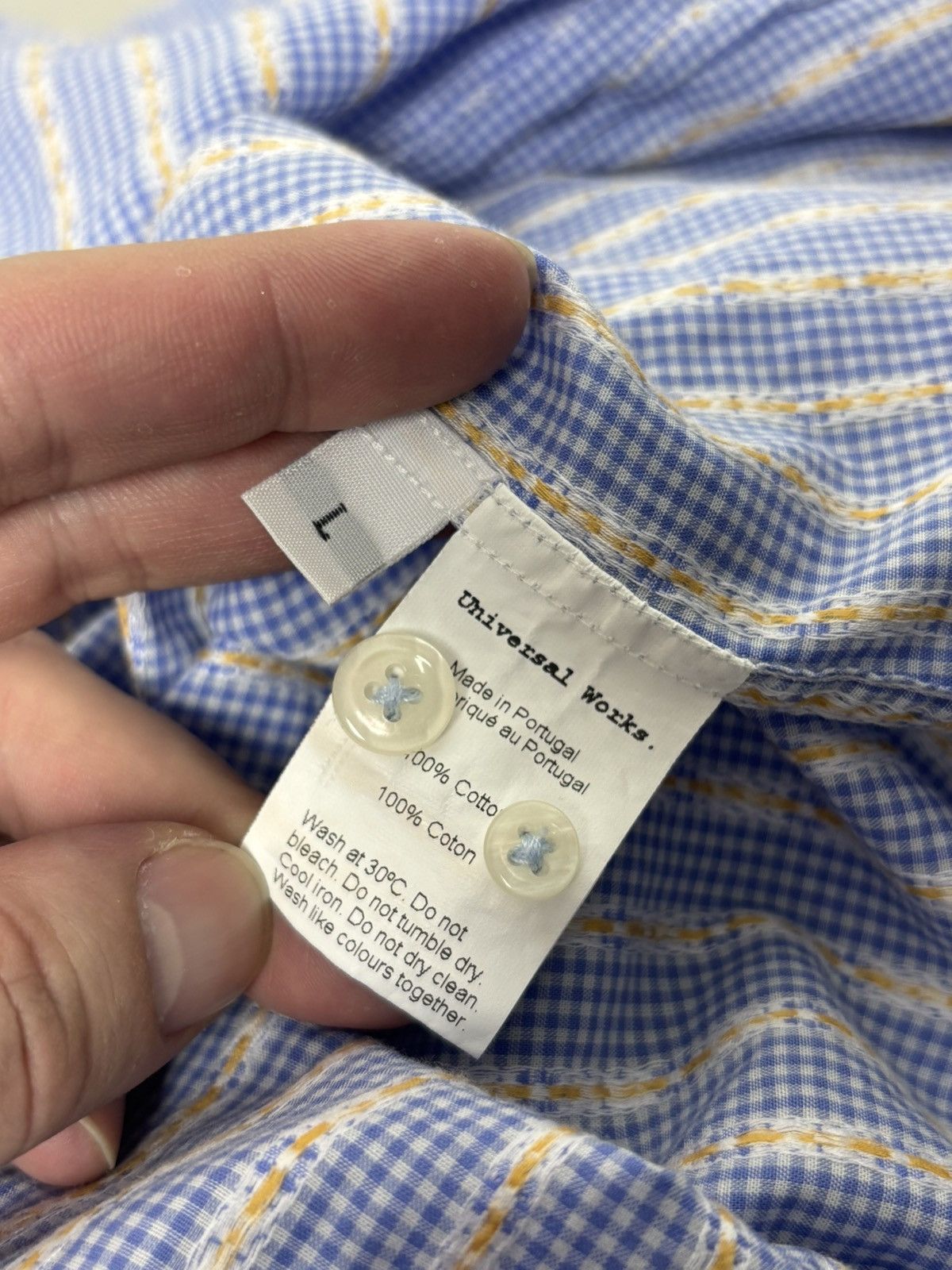 Universal Works Universal Work Cotton Shirt Size US M / EU 48-50 / 2 - 7 Thumbnail