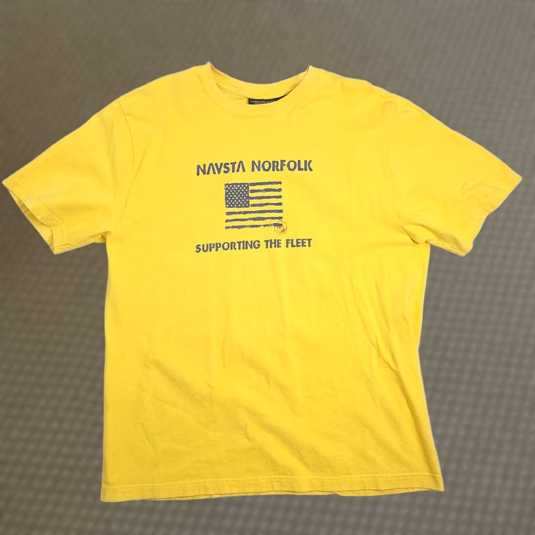 American Eagle Outfitters VINTAGE American Eagle Outfitters T Shirt Mens Large Yellow USA Navsta Norfolk PHOTO Shirt Mens Large Yellow USA Navsta Norfolk PHOTO Size US L / EU 52-54 / 3 - 1 Thumbnail
