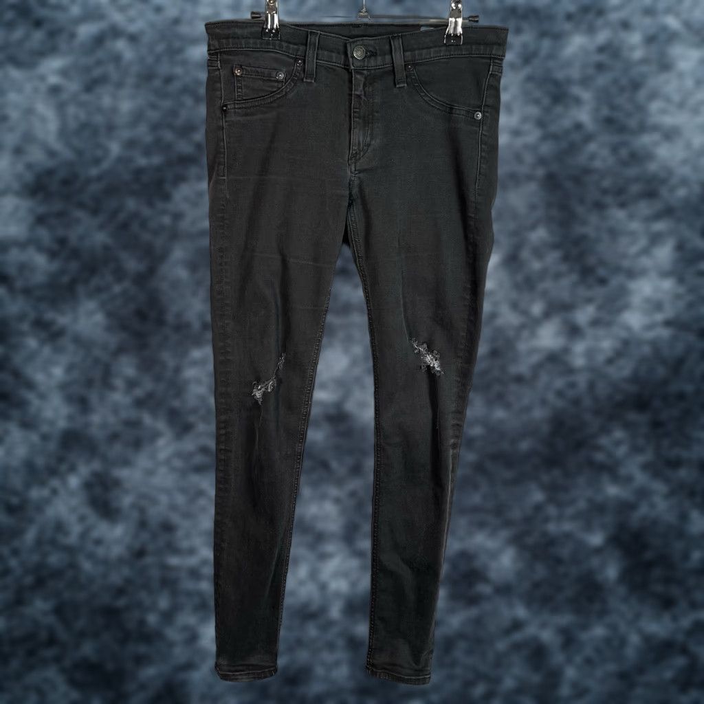 Rag & Bone Rag Bone Jeans Size 28 Black Midrise Stretchy Skinny Legging Womens Size 28" / US 6 / IT 42 - 1 Thumbnail