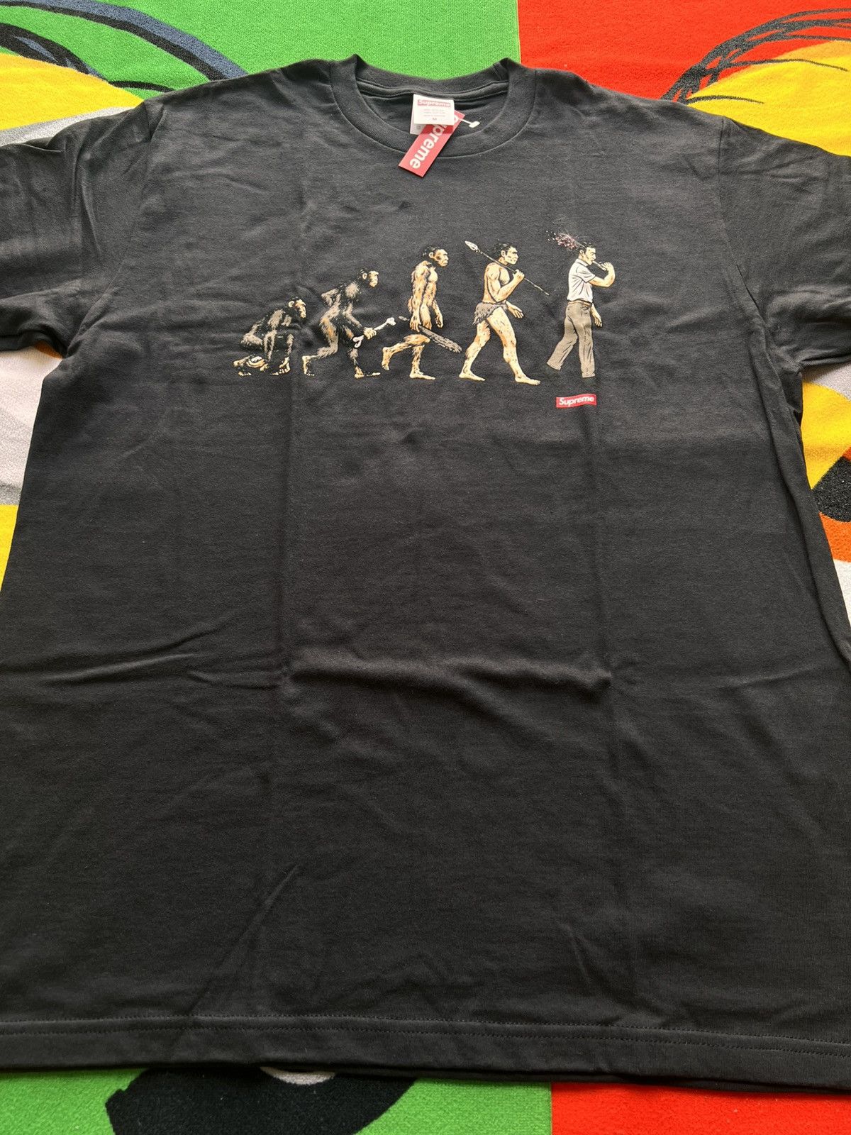 Supreme Supreme Evolution Tee Black M ape human t-shirt primitive Size US M / EU 48-50 / 2 - 17 Thumbnail