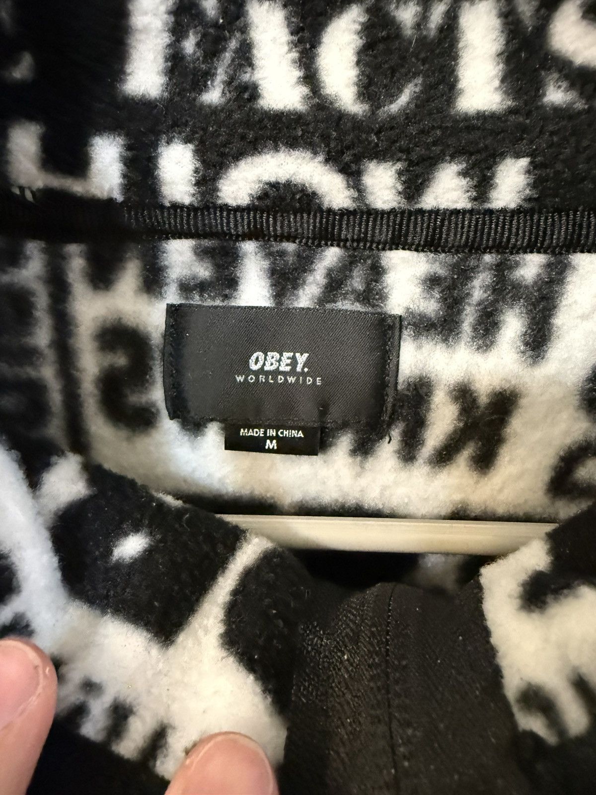 Obey Obey Fleece Quarter Zip Size US M / EU 48-50 / 2 - 2 Thumbnail