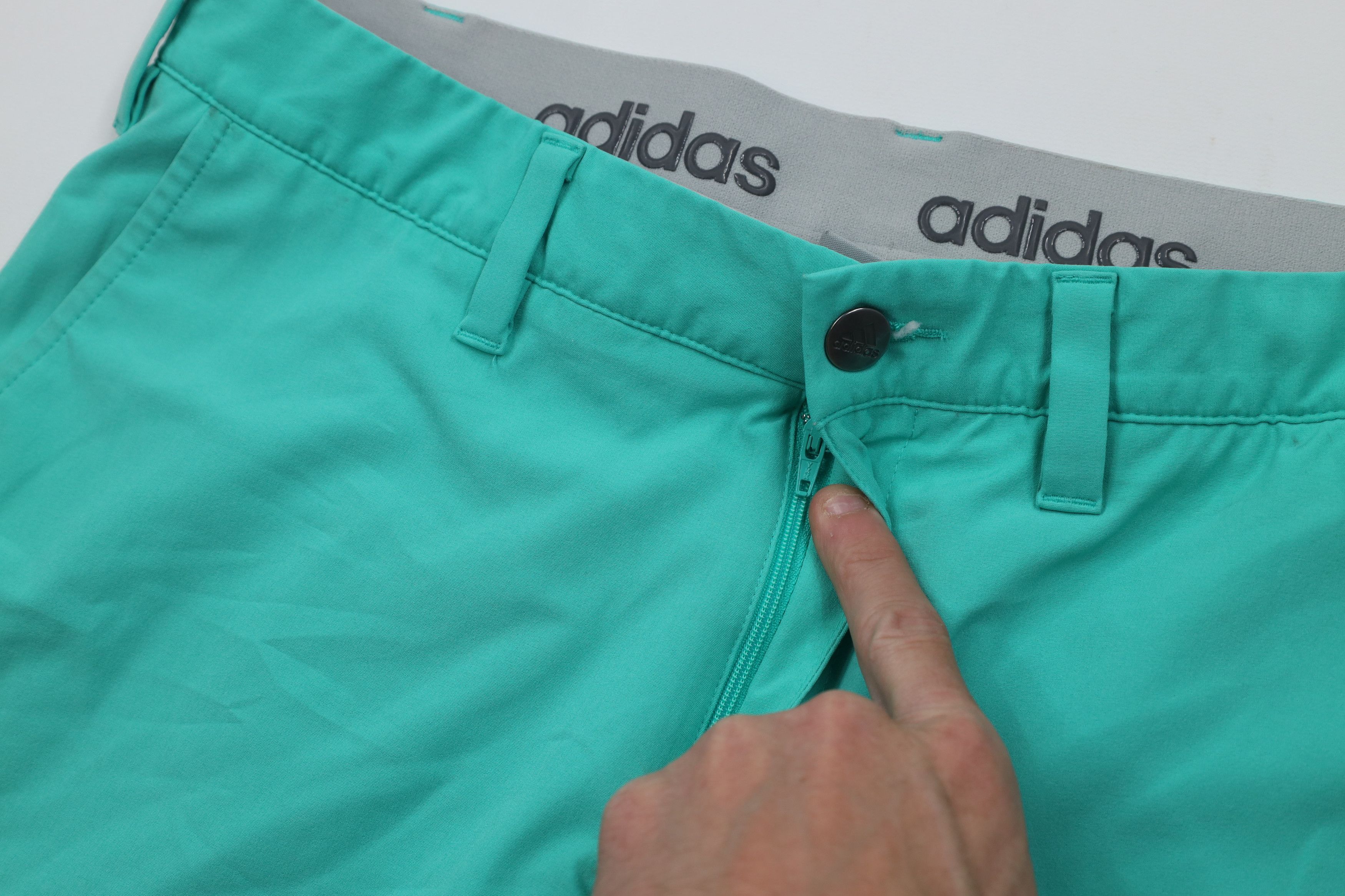 Adidas Adidas Golf Stretch Flat Front Golfing Chino Shorts Teal Size US 30 / EU 46 - 5 Thumbnail