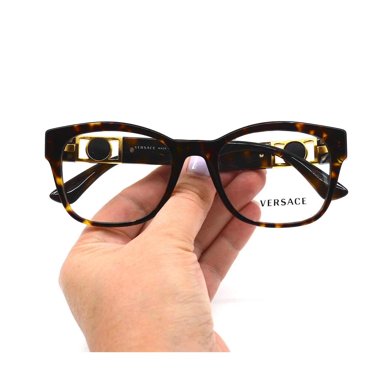 Versace NEW VERSACE VE3314 108 HAVANA AUTHENTIC EYEGLASSES FRAME Size ONE SIZE - 11 Thumbnail