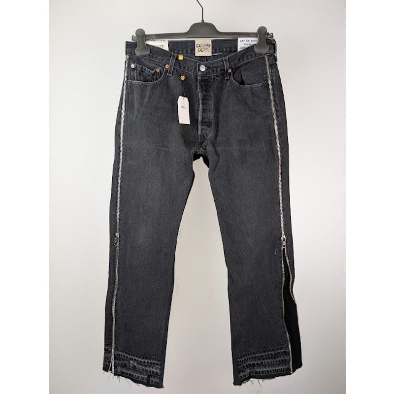 Gallery Dept. o1rshd1 Ready LA Flare Denim Jeans in Black Size US 32 / EU 48 - 9 Thumbnail
