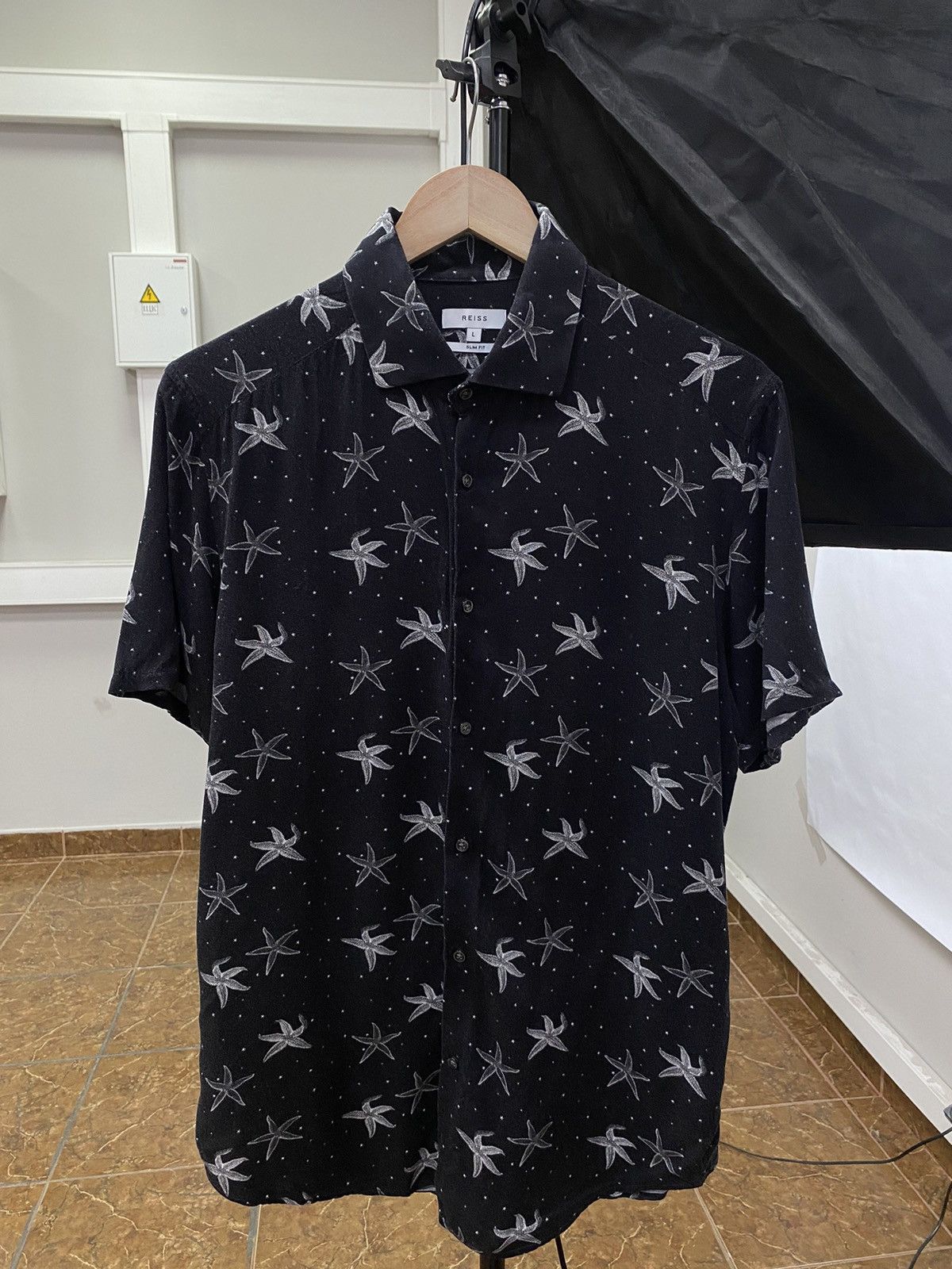 Reiss Reiss Luxury Hawaiian Button Up Shirt Size US L / EU 52-54 / 3 - 1 Thumbnail