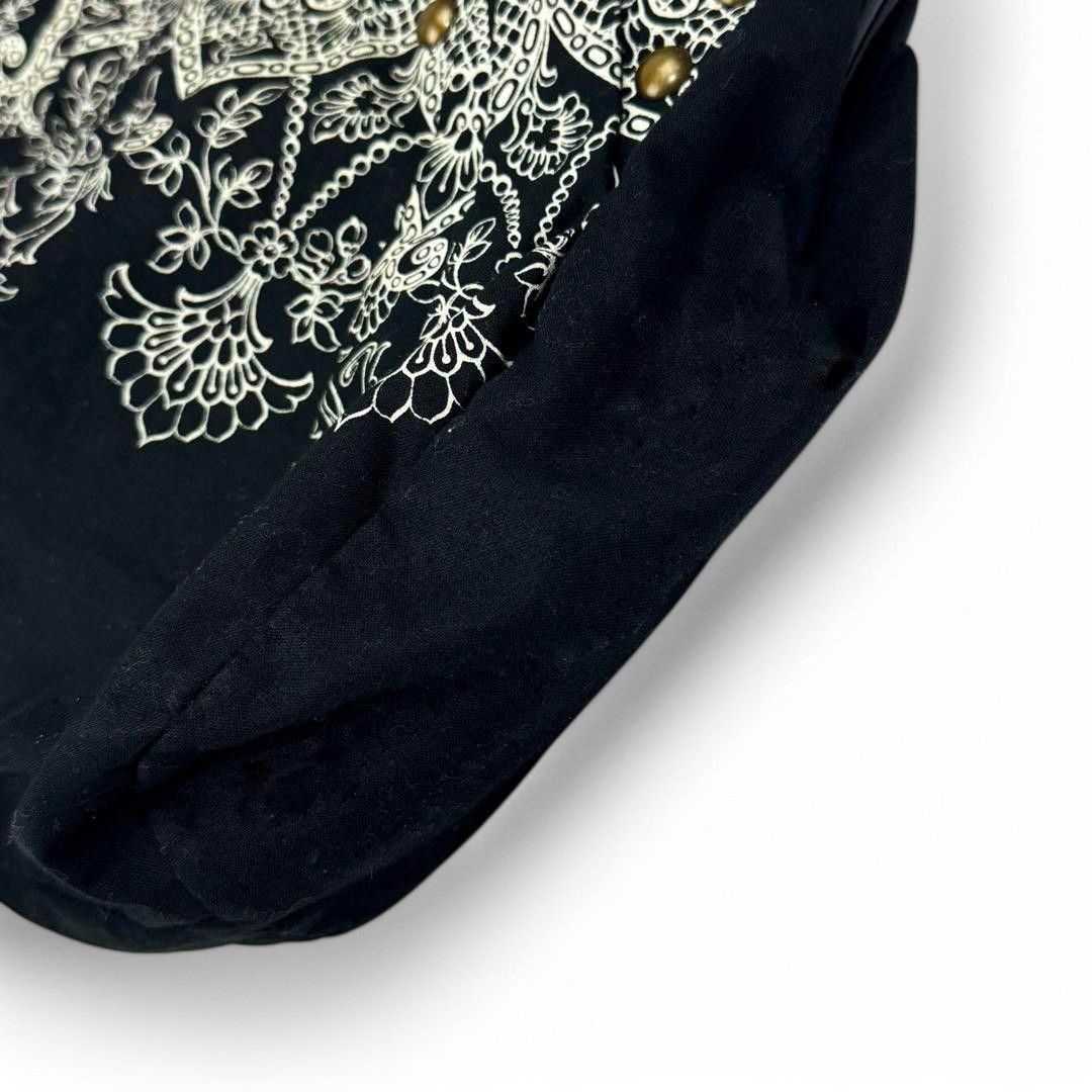 Miu Miu Miu Miu - Black Studs Handbag Embroidered Vintage Size ONE SIZE - 5 Thumbnail