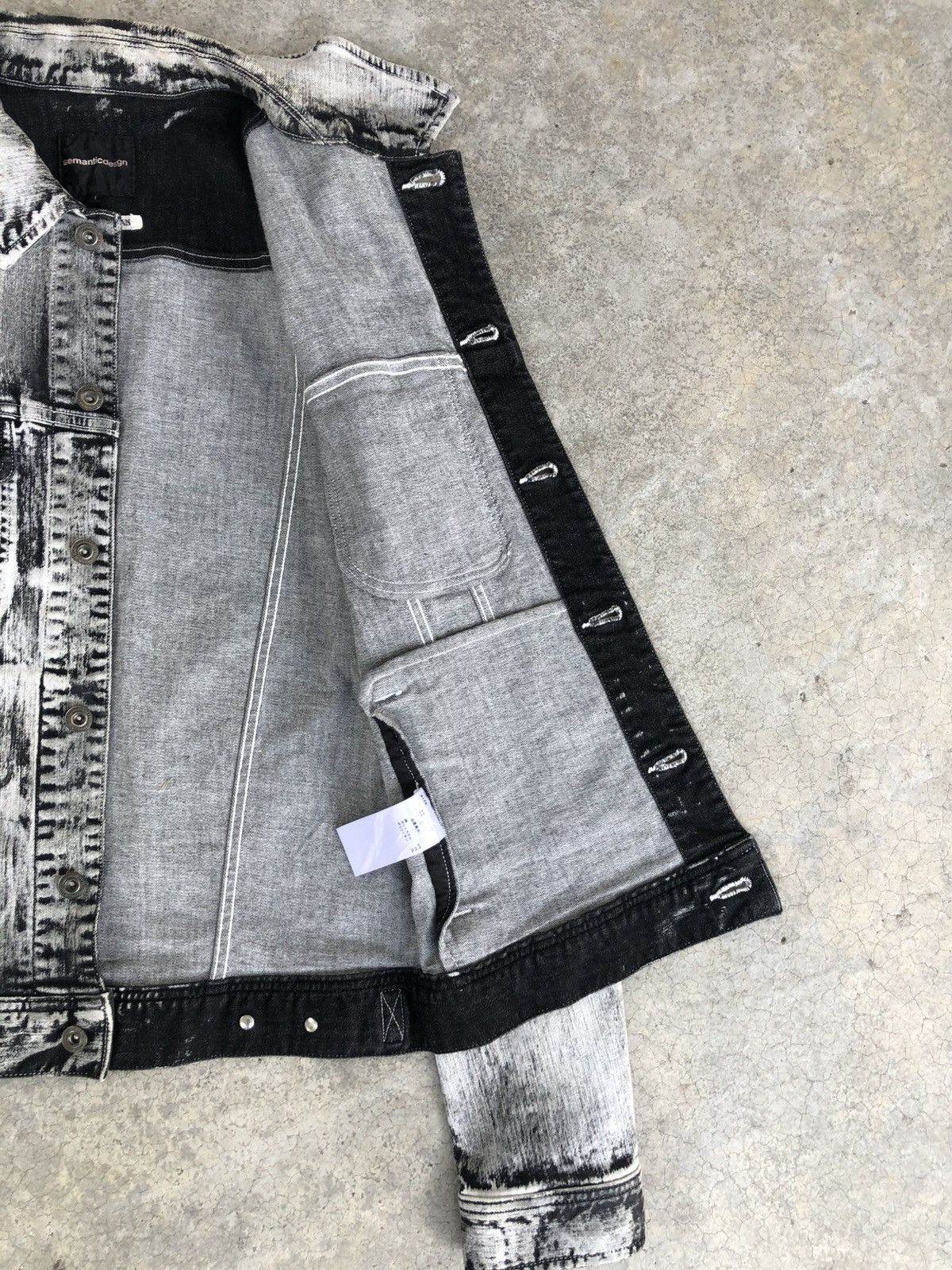 semanticdesign Semantic Design Denim Jacket Distressed Denim Size US M / EU 48-50 / 2 - 18 Thumbnail