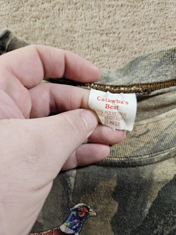 Vintage VINTAGE 80s 90s Camo Single-Stitch All Over Print T-shirt Size US XL / EU 56 / 4 - 4 Thumbnail