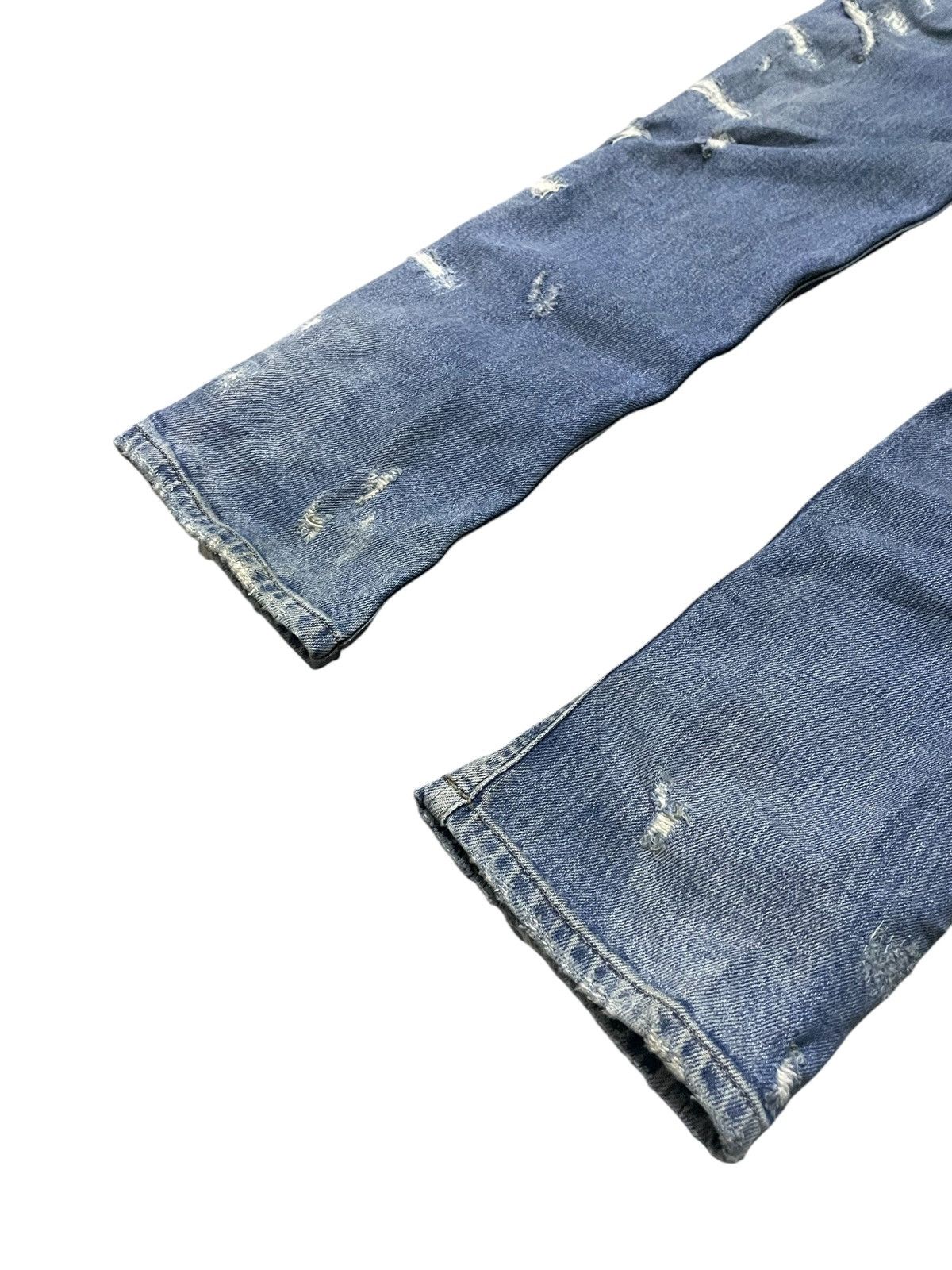 Diesel × Diesel Black Gold Diesel Black Gold Stacked Distressed Heavy Stitched Jeans Size US 34 / EU 50 - 15 Thumbnail