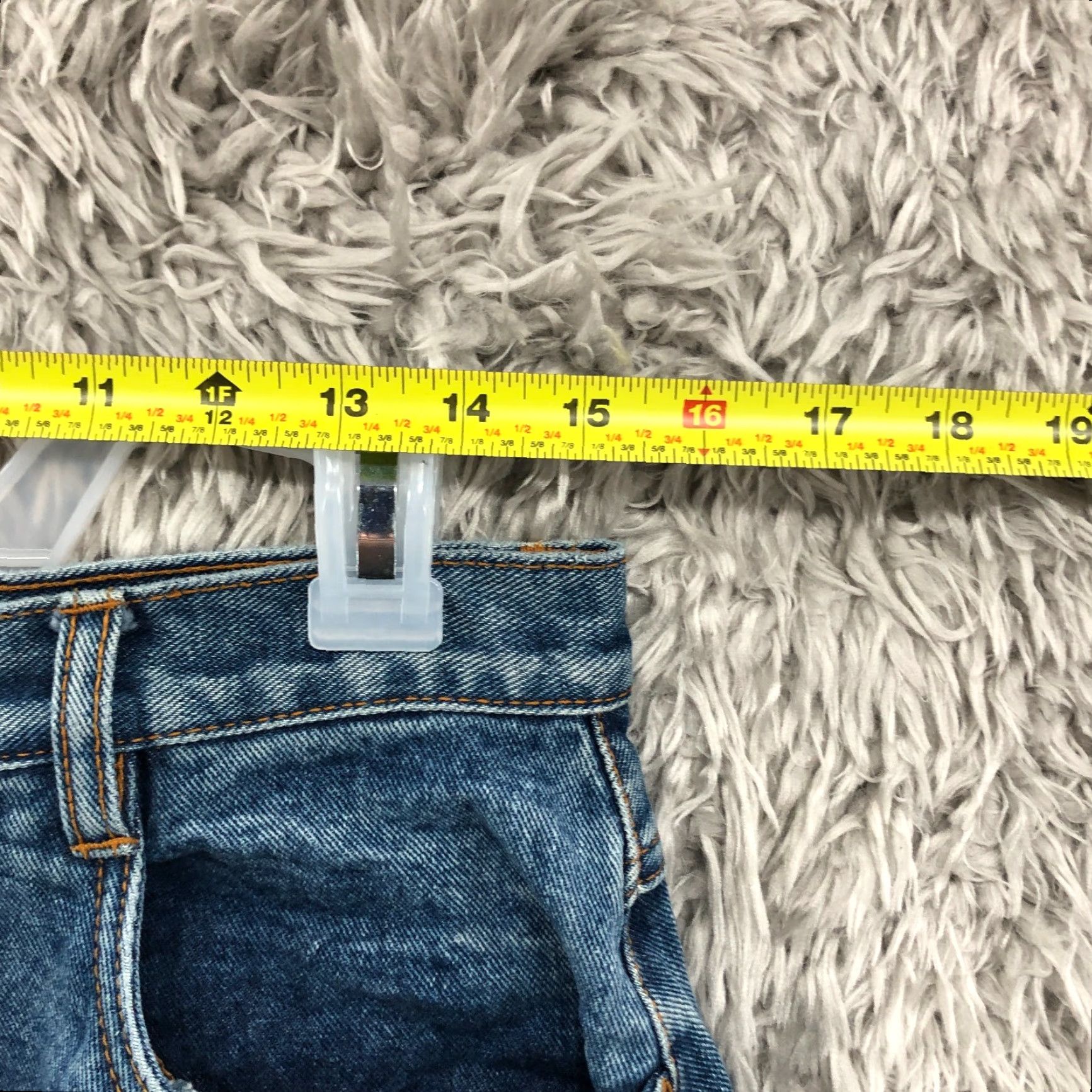 Bill Blass VINTAGE Bill Blass Denim Skirt Knee Length Blue Cotton 14 Women A-Line Button Zip Casual Modern Classic Skirt Womens Size 36" / US 14 / IT 50 - 2 Thumbnail