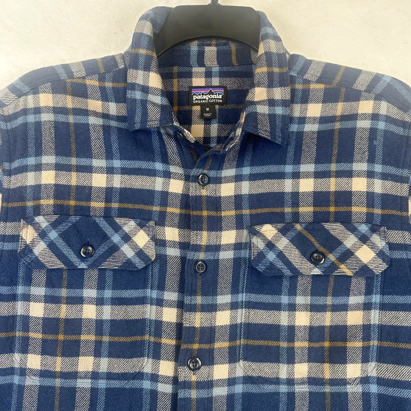 Patagonia Patagonia Shirt Mens Medium Blue Plaid Cotton Flannel Long Sleeve Button-Up Size US M / EU 48-50 / 2 - 3 Thumbnail