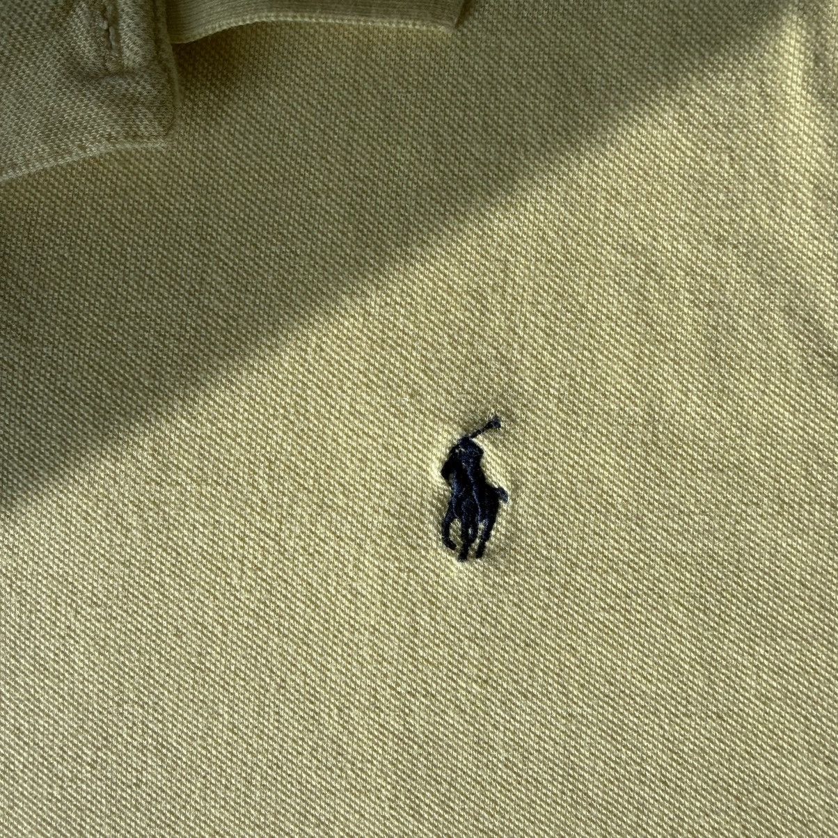 Polo Ralph Lauren Vintage 90s Polo Ralph Lauren Yellow Single Stitch Polo Size US XXL / EU 58 / 5 - 6 Thumbnail