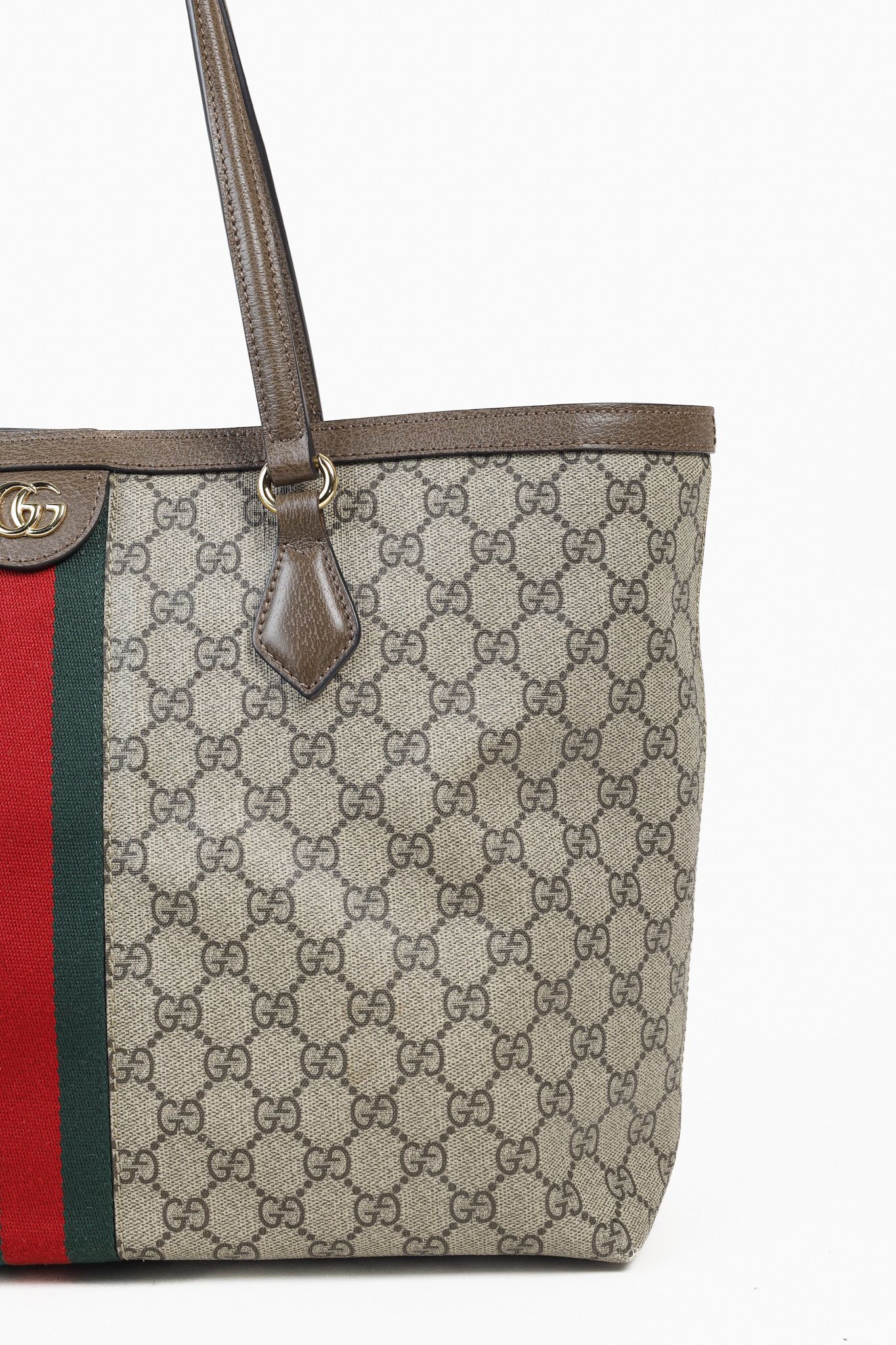 Gucci Gucci Ophidia Medium GG Supreme Canvas Tote Bag Size ONE SIZE - 8 Thumbnail