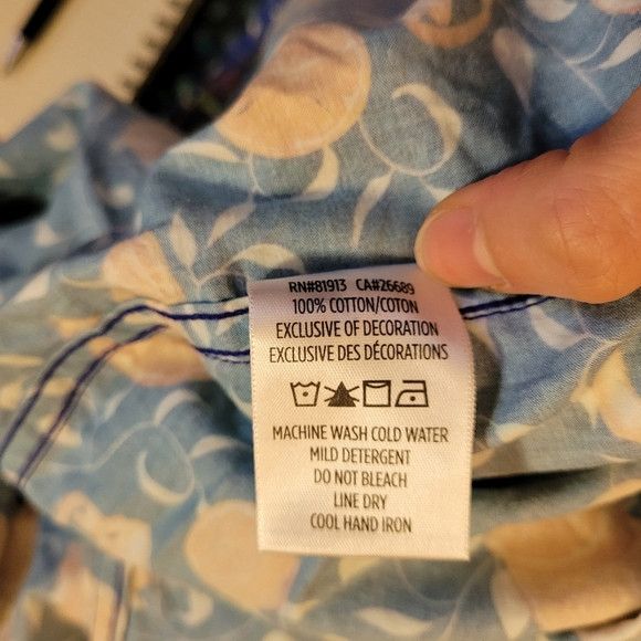 Robert Graham Robert Graham Blue Button Down Shirt Sliced Oranges - M Size US M / EU 48-50 / 2 - 9 Thumbnail