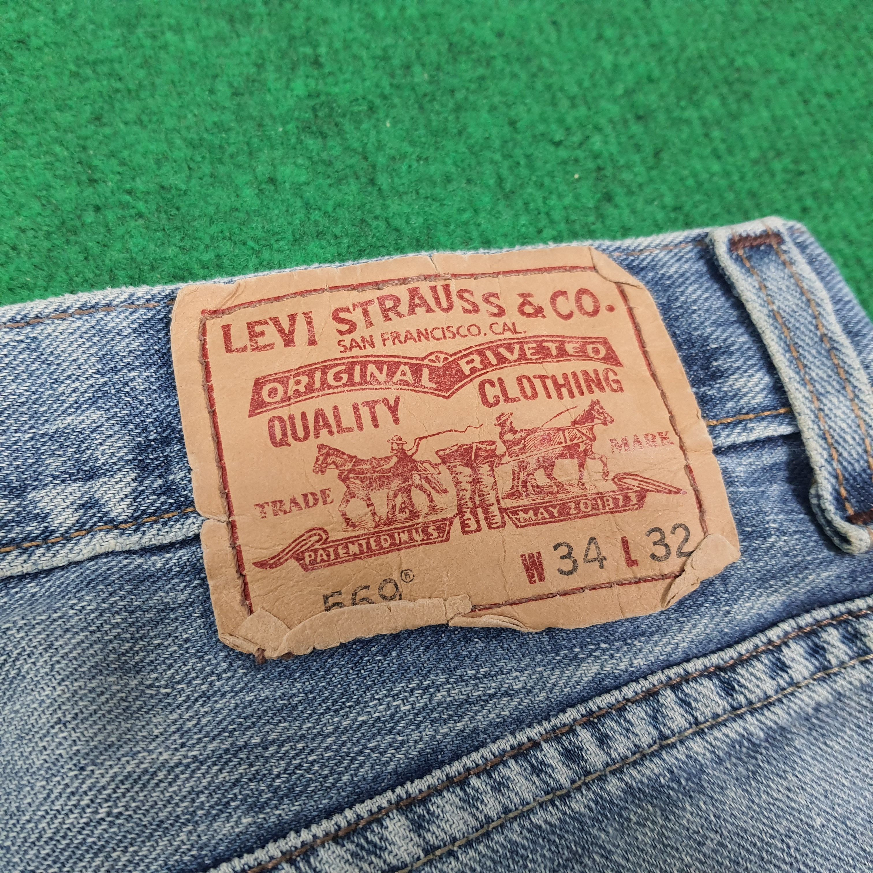 Levi's Vintage Levi's 569 Loose Straight Distressed Jeans C280N18 Size US 34 / EU 50 - 7 Thumbnail