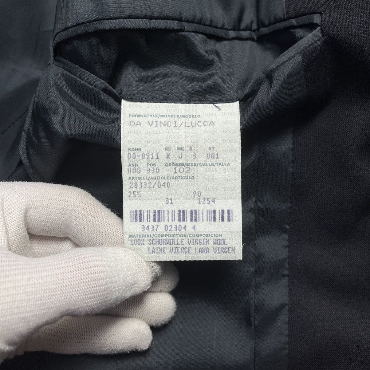 Hugo Boss Hugo Boss Da Vinci Lucca Black Wool Blazer Jacket Luxury Size 42L - 6 Thumbnail