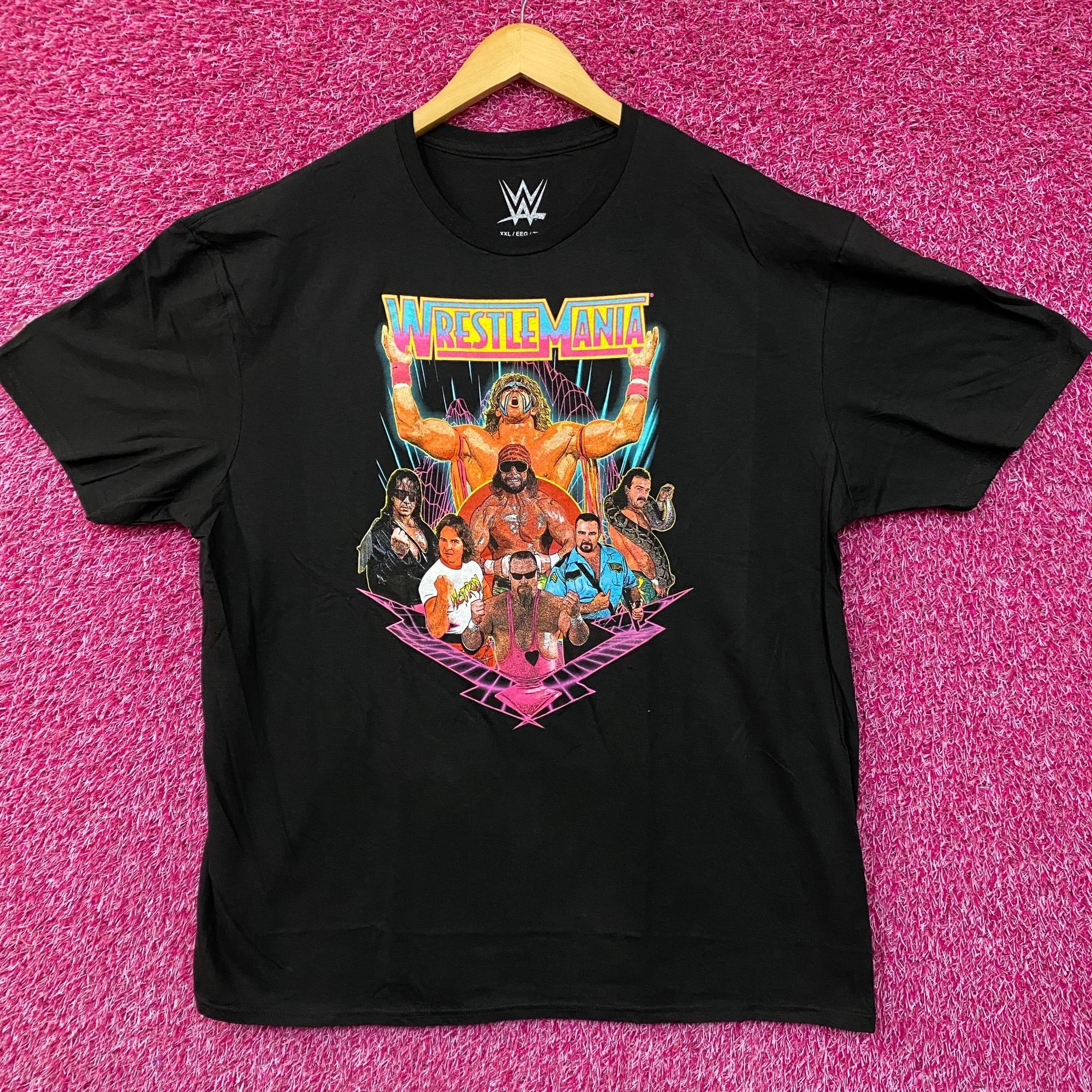 WWE WWE Wrestlemania Wrestler Retro Poster T-Shirt 2XL Size US XXL / EU 58 / 5 - 1 Thumbnail