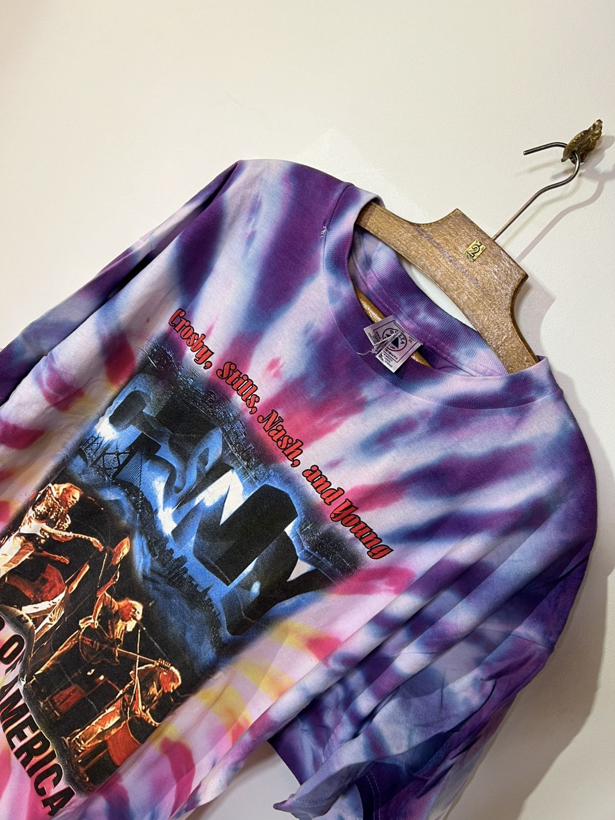 Band Tees vintage early 00s still nash & young shirt Csny tour tie dye Size US XL / EU 56 / 4 - 3 Thumbnail