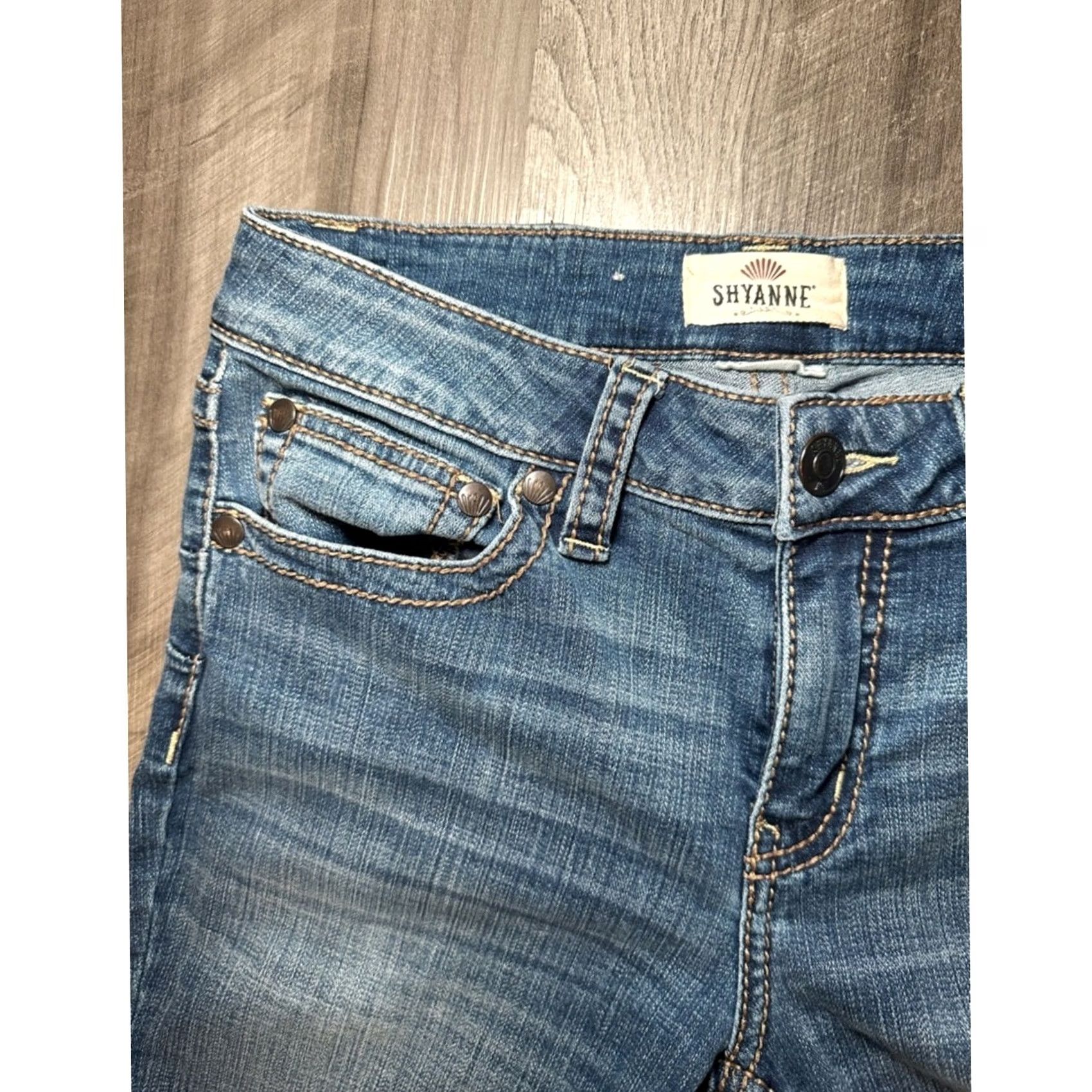 Vintage Shyanne Tidal Bootcut Riding Jeans Shirt? Size 30" / US 8 / IT 44 - 5 Thumbnail