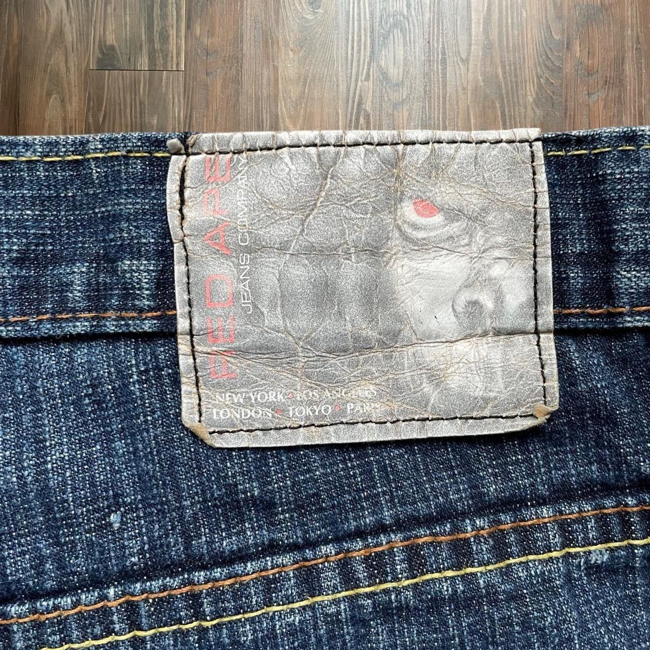 Vintage Vintage baggy embroidered denim shorts Size US 36 / EU 52 - 3 Thumbnail
